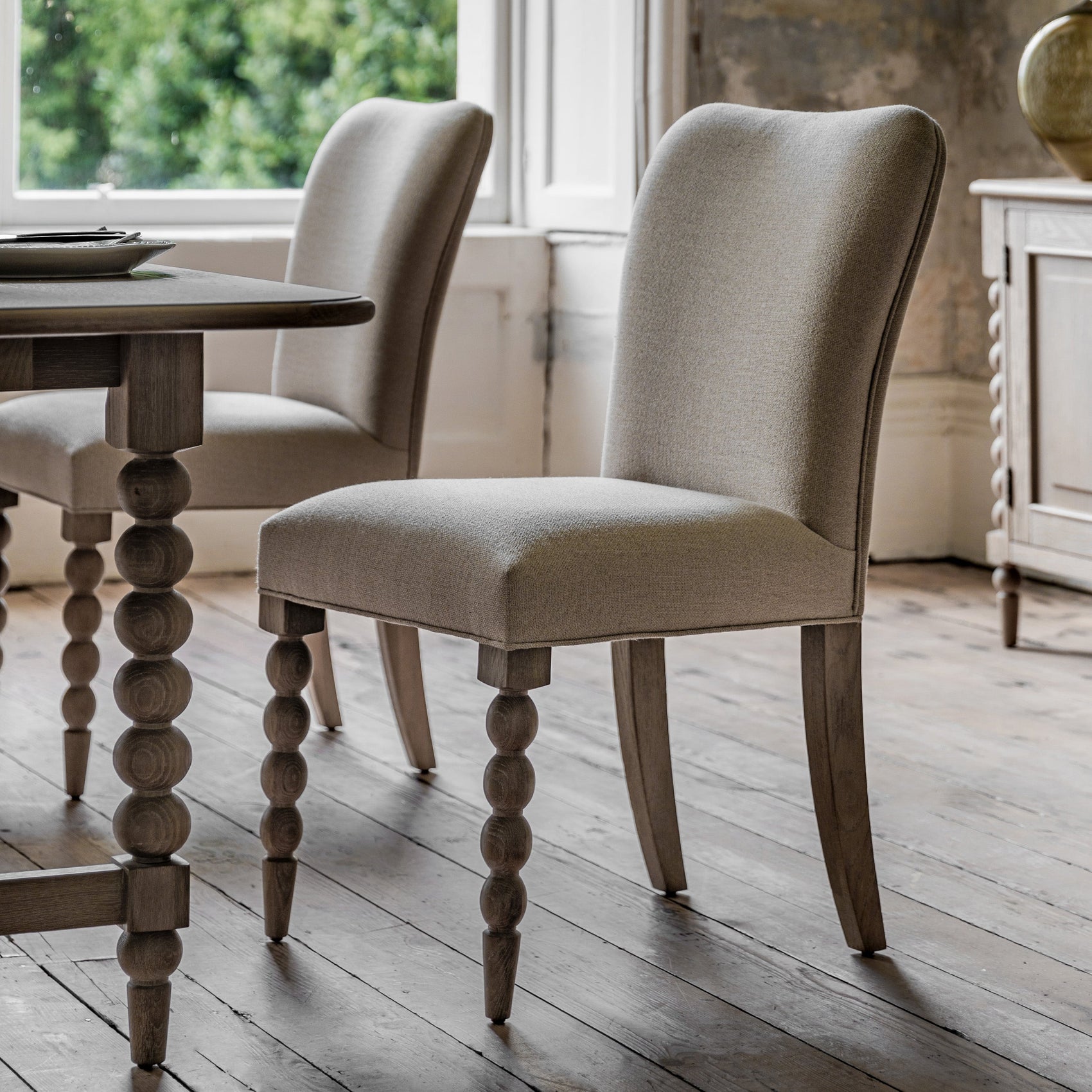 Set of 2 Birchfield Artisan Oak Wood Dining Chair
