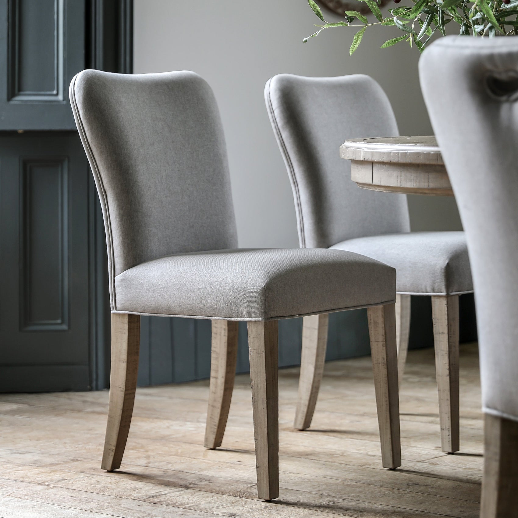 Fairwoods Set of 2 Bowen Natural Pine Wood Dining Chair