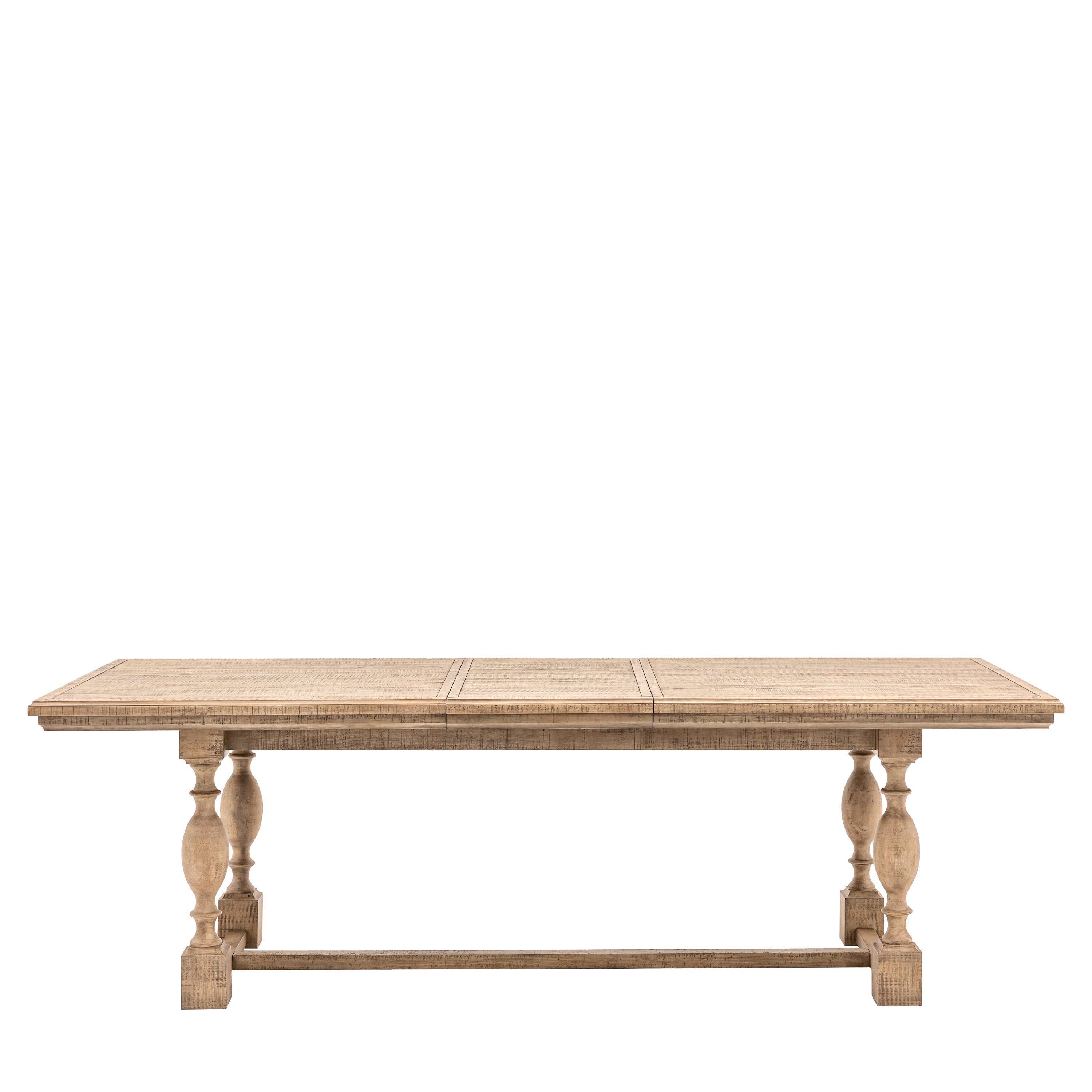 Bowen Natural Pine Wood Extending Dining Table 200cm