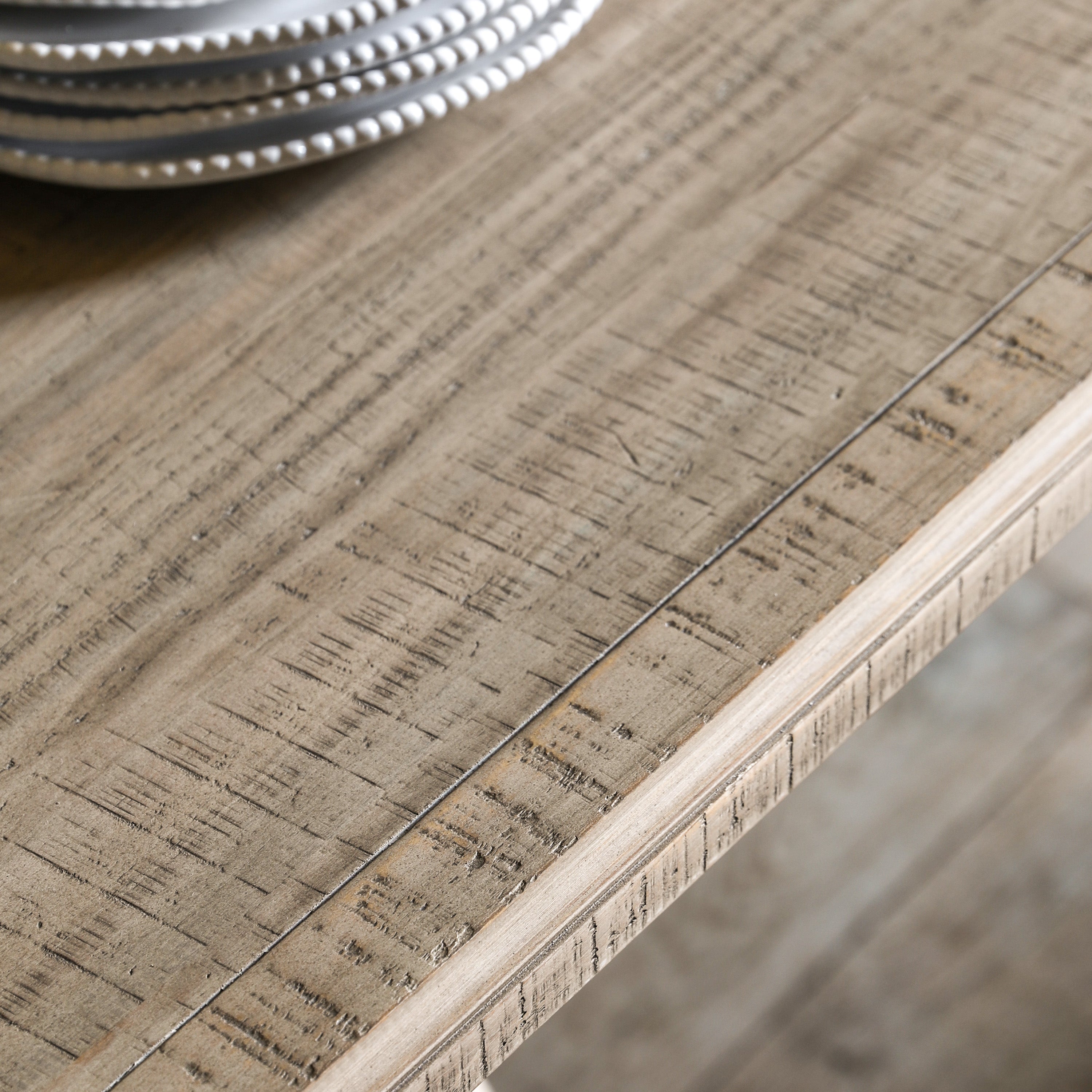 Bowen Natural Pine Wood Extending Dining Table 200cm