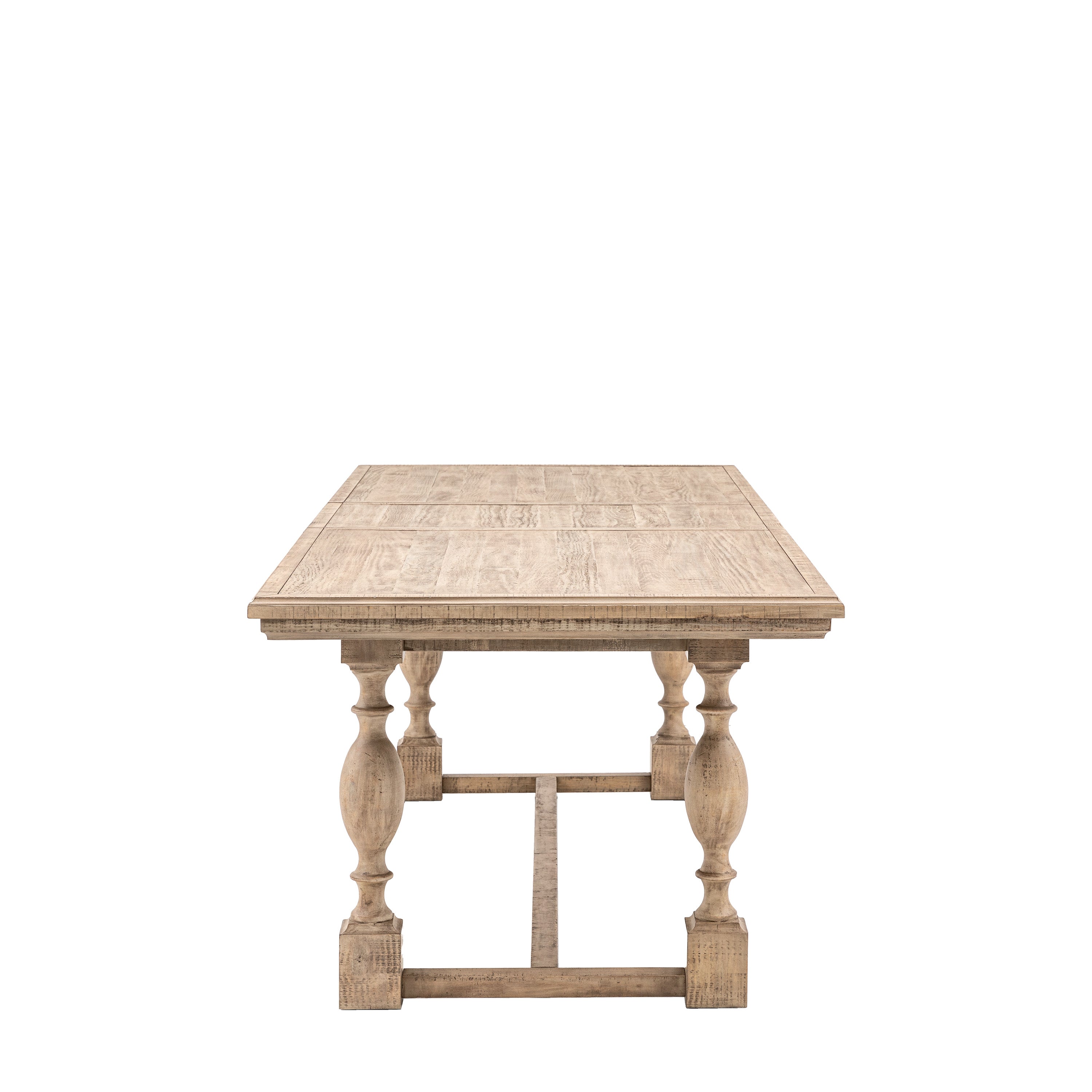 Bowen Natural Pine Wood Extending Dining Table 200cm