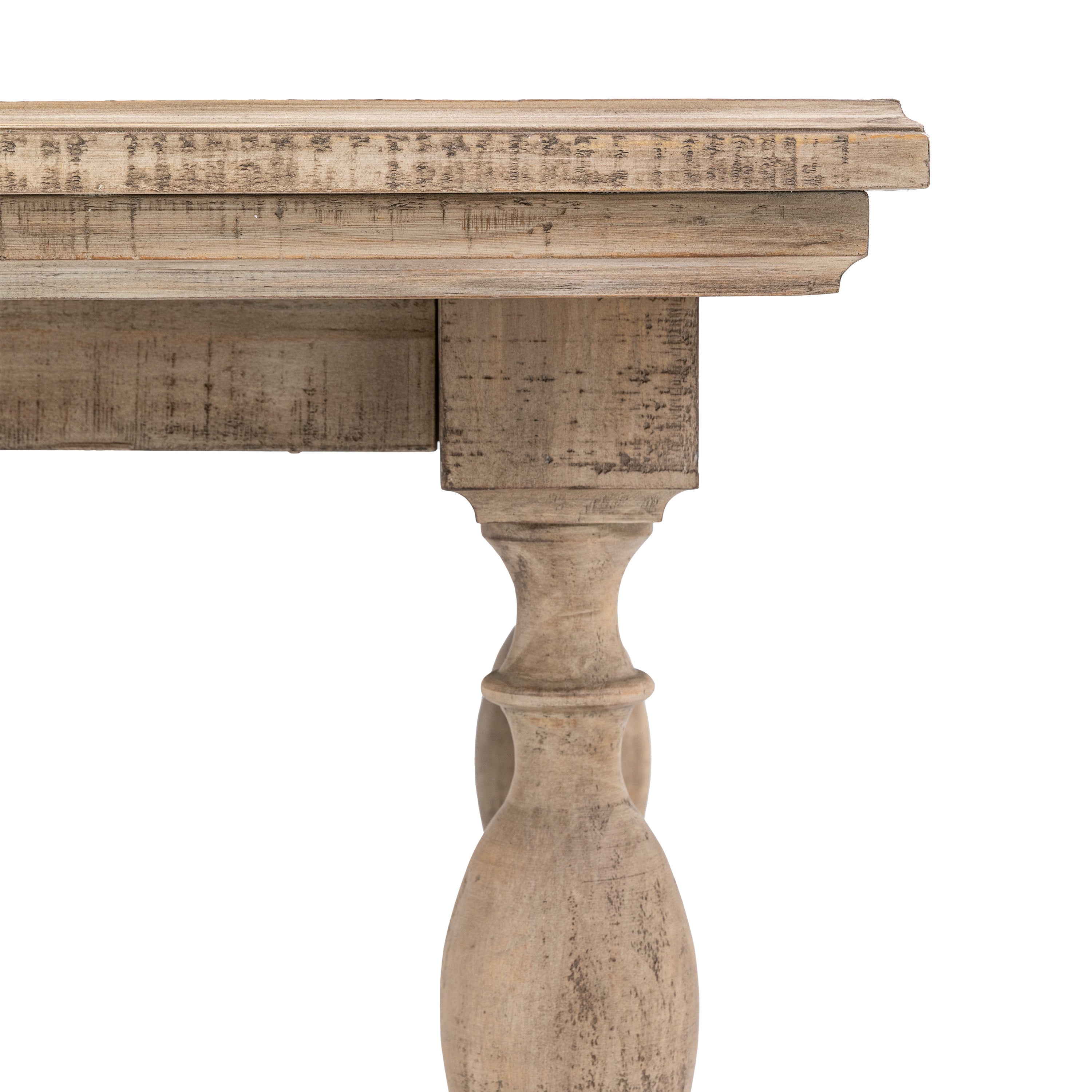 Bowen Natural Pine Wood Extending Dining Table 200cm
