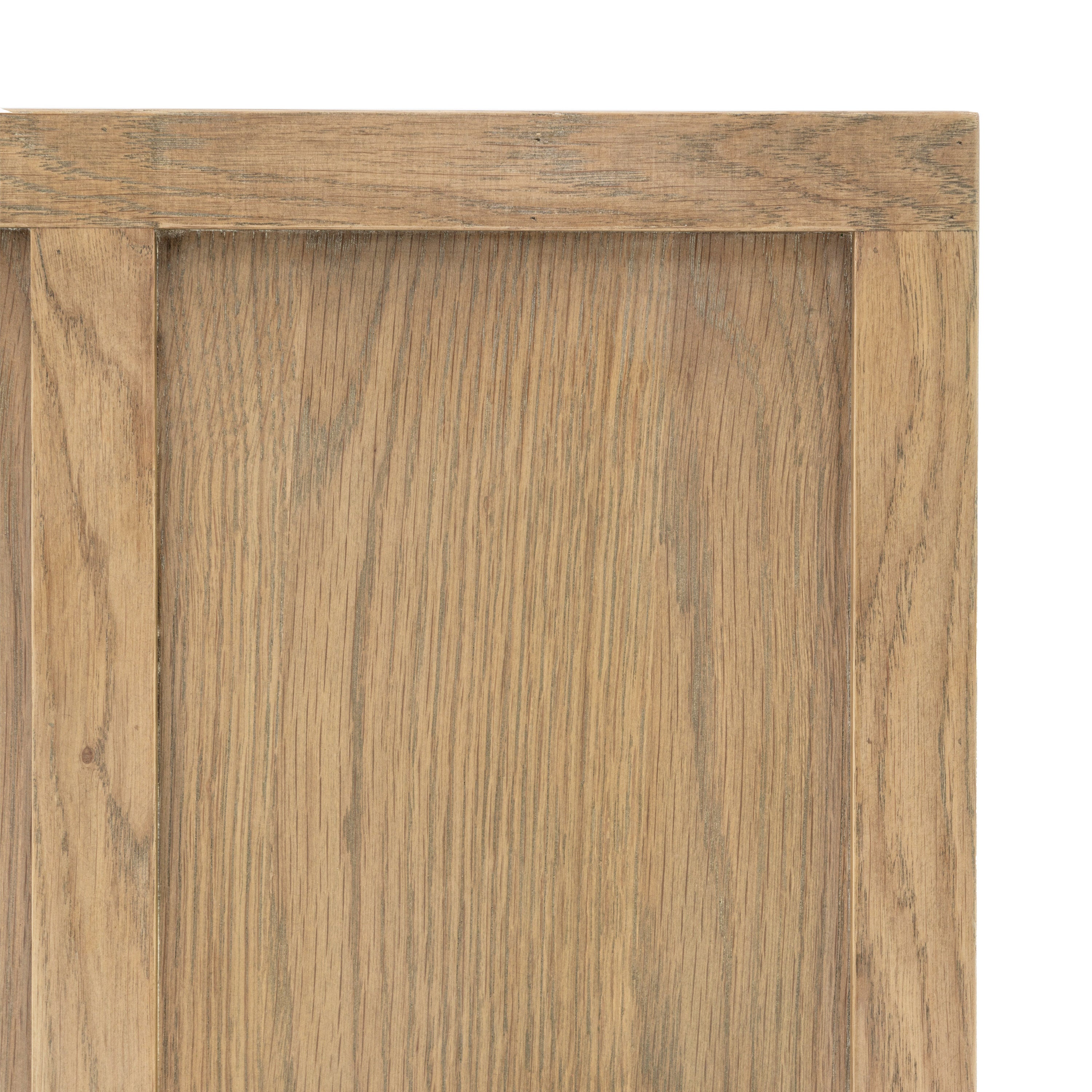 Fore Panelled Natural Wood TV Unit