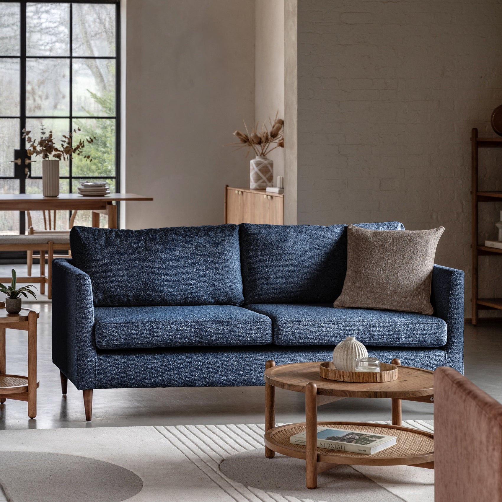 Coleman Marine Blue Sofa | 3 Seater