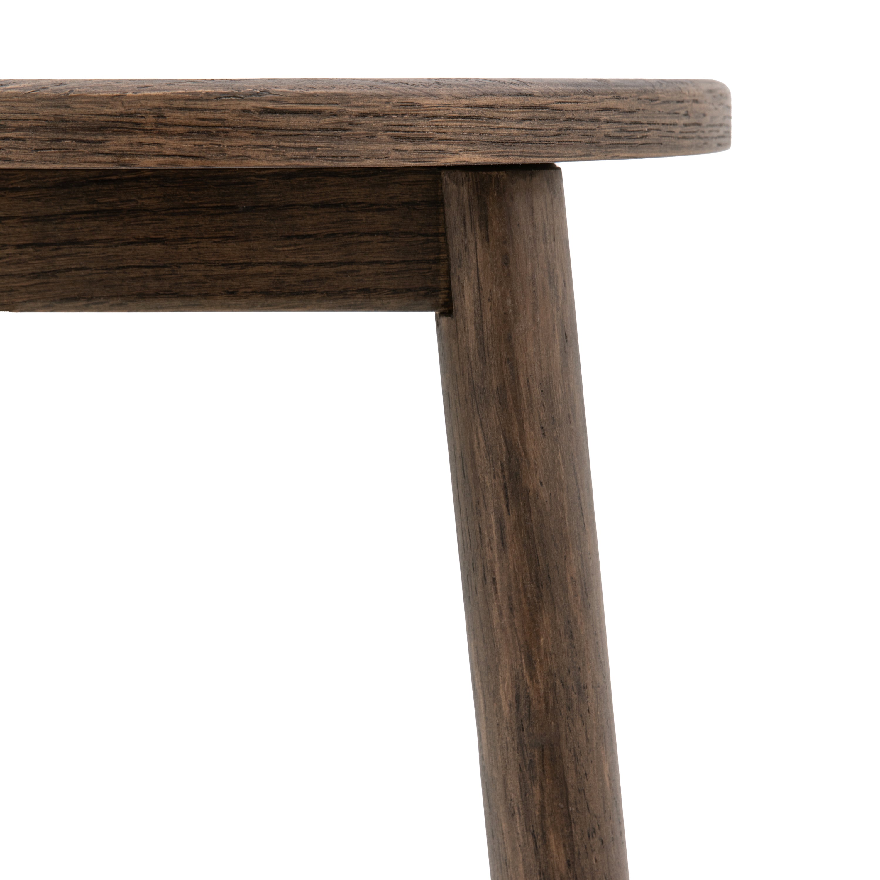 Laceby Smoked Oak Wood Bar Stool