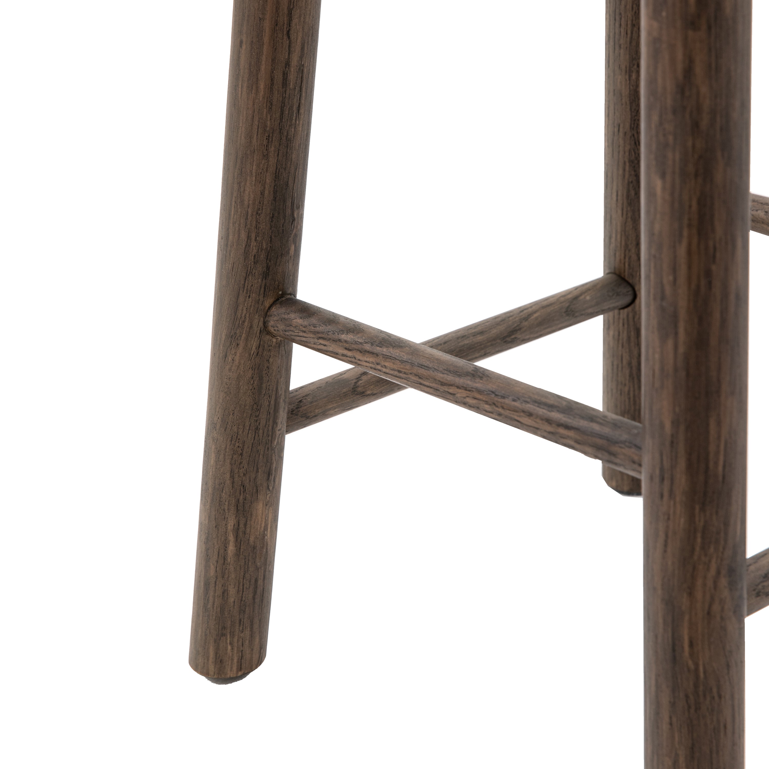 Laceby Smoked Oak Wood Bar Stool