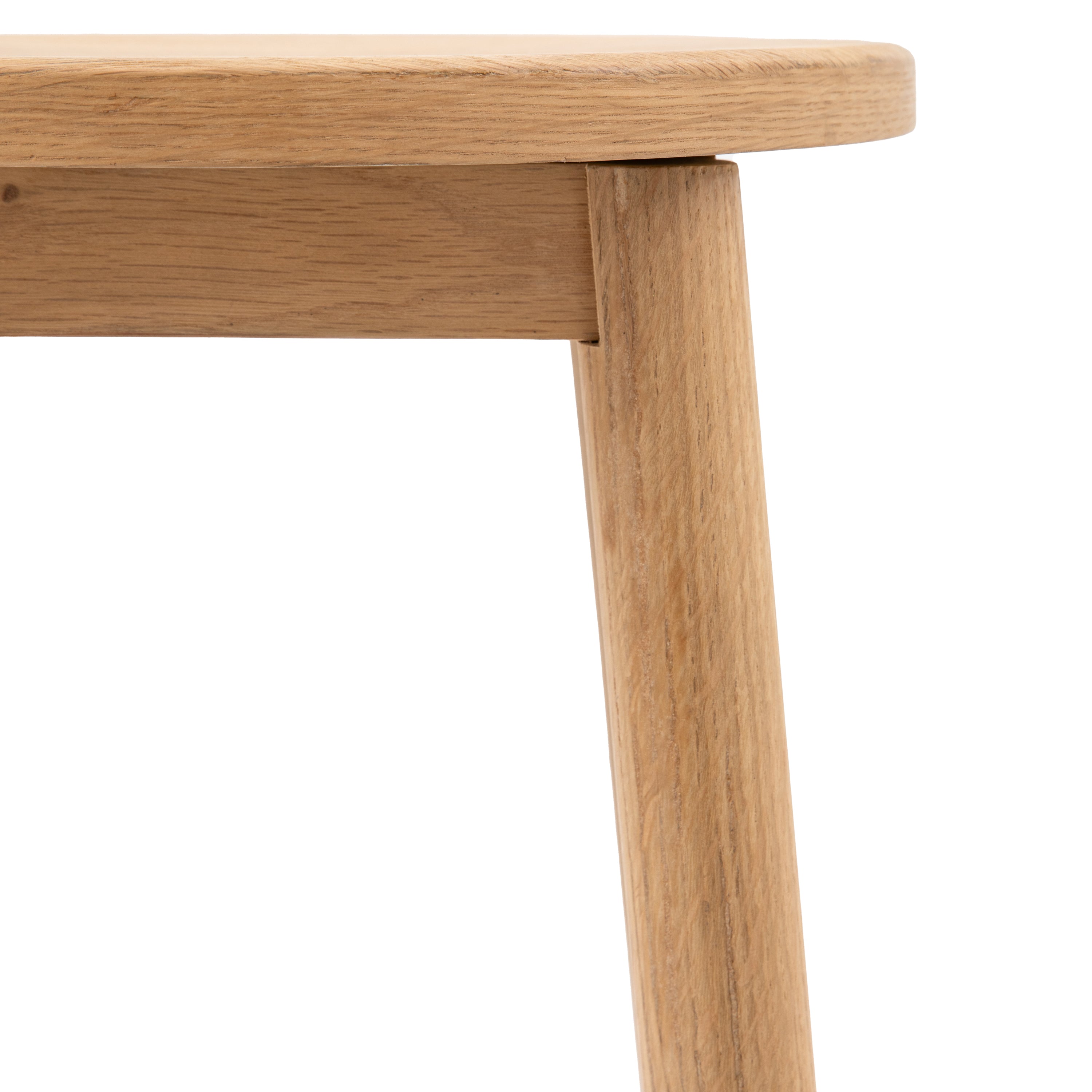 Laceby Natural Oak Wood Bar Stool