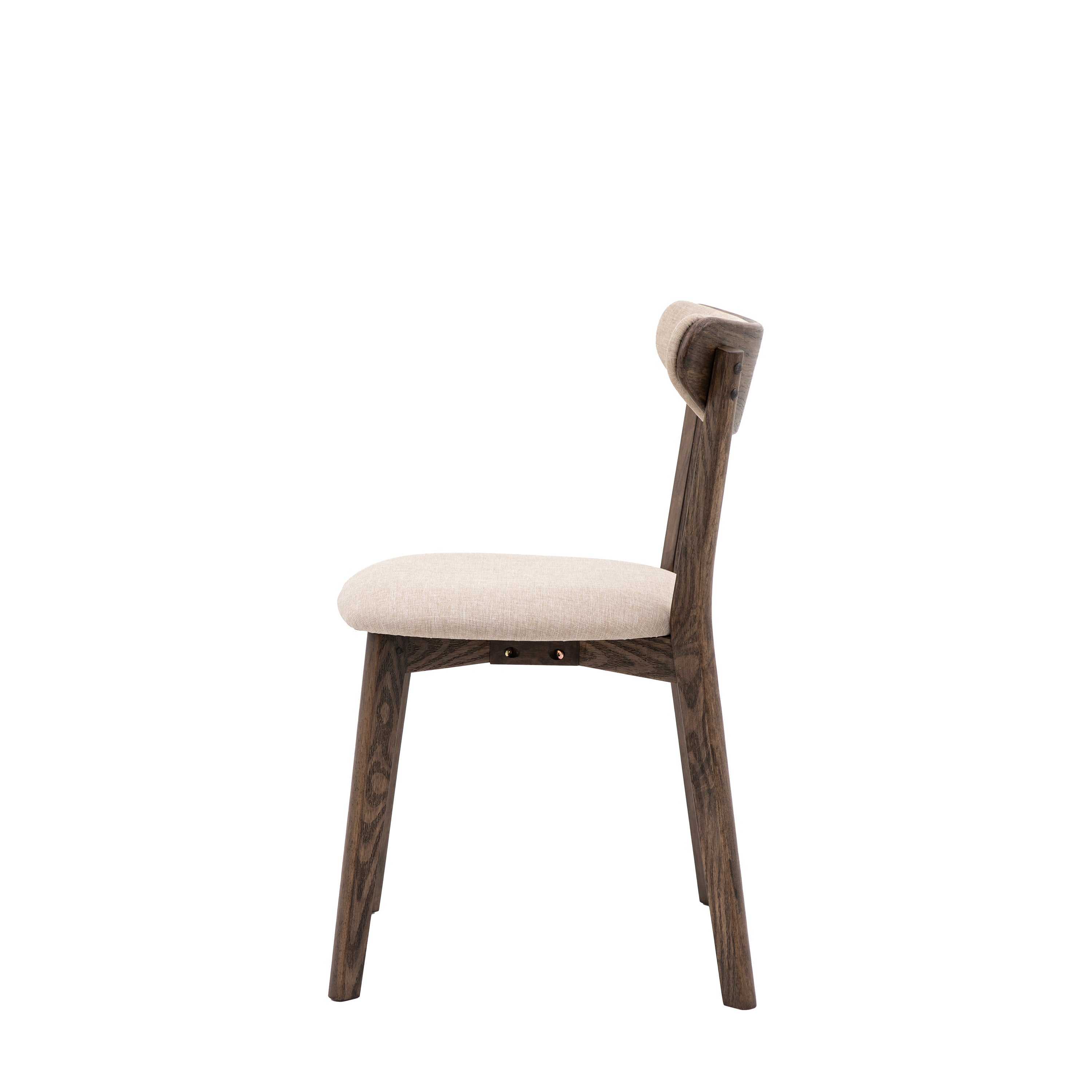 Set of 2 Laceby Smoked Oak Wood Dining Chair
