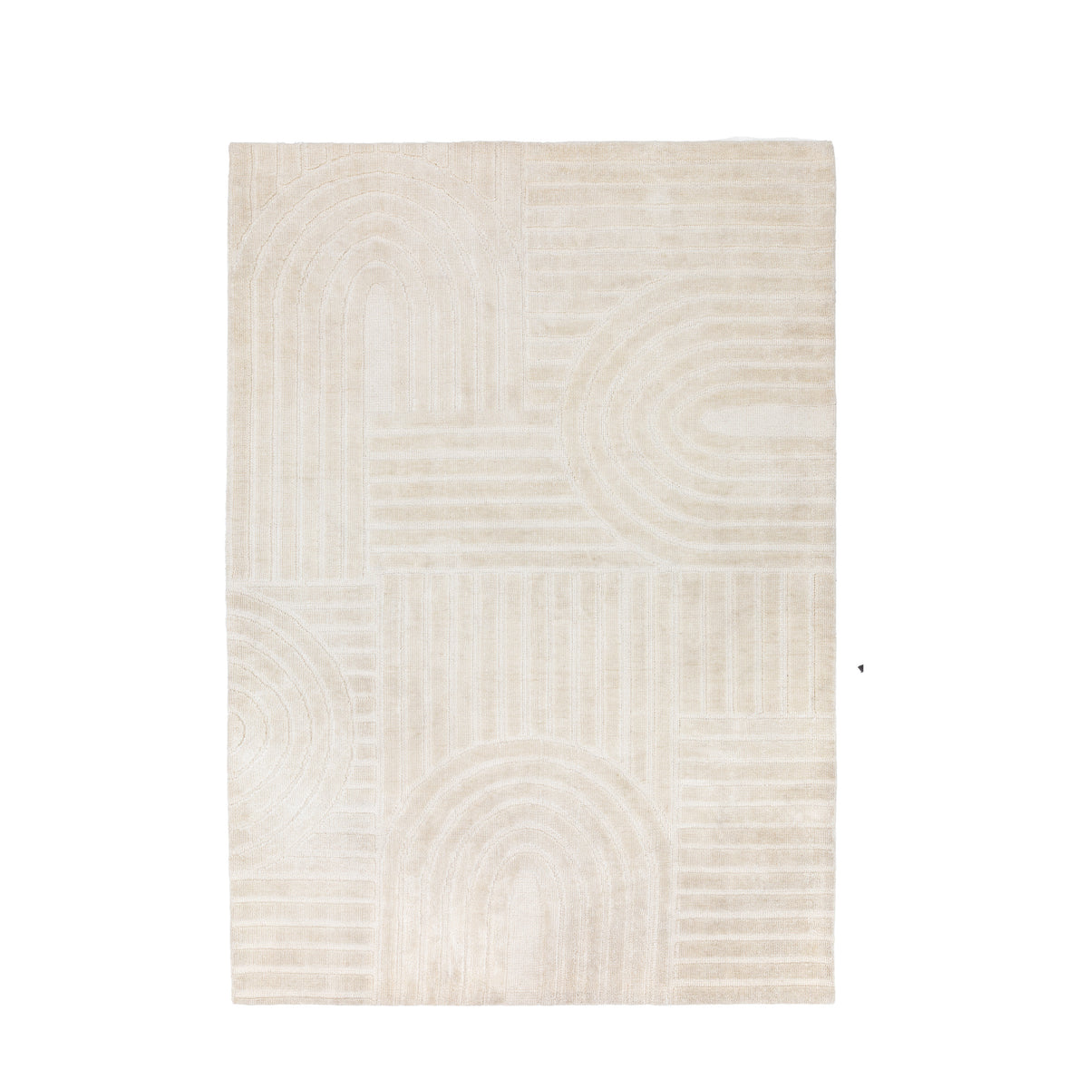 Relic Geometric Natural Cream Rectangle Rug 230x160