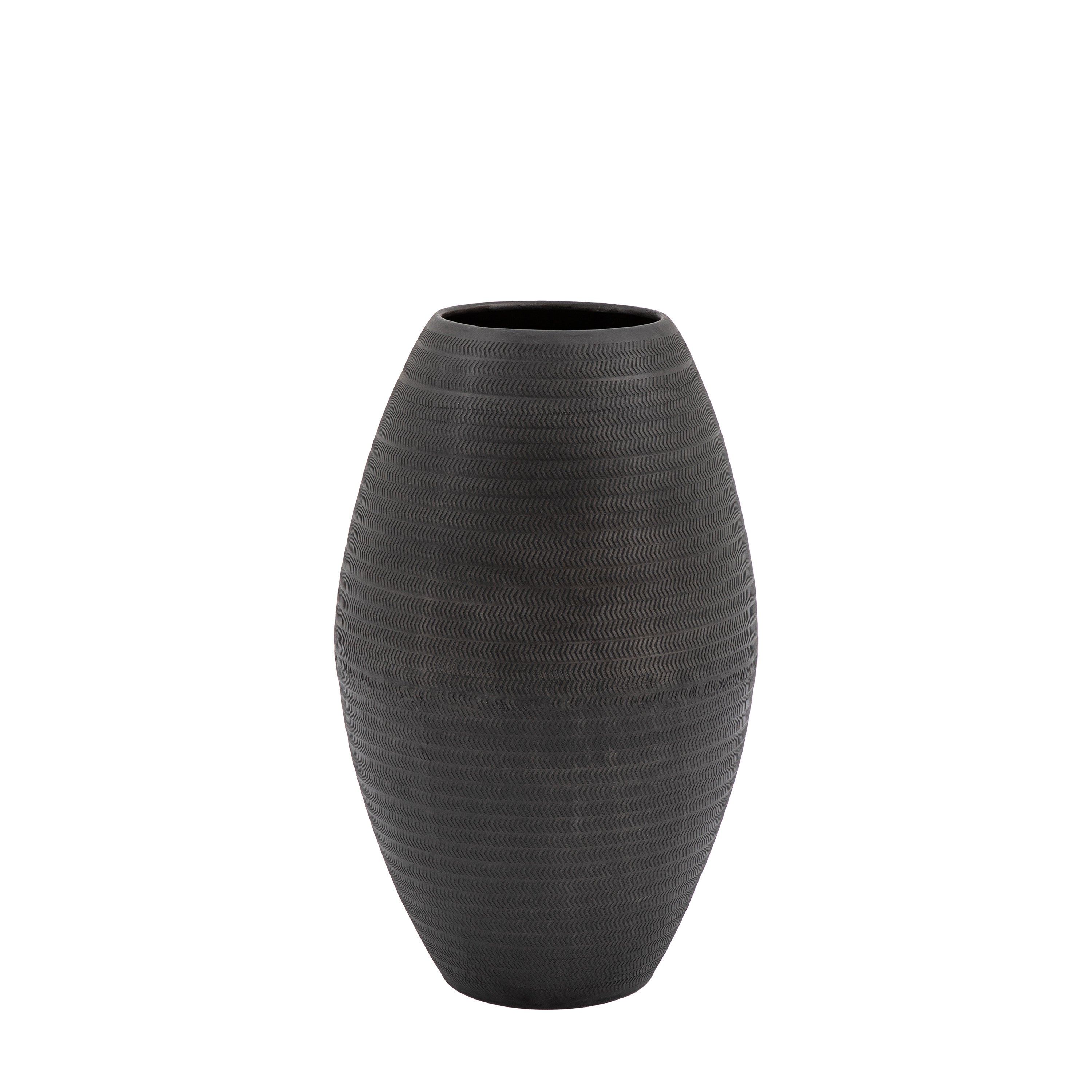 Papa Artistic Black Aluminium Arrow Vase Tall