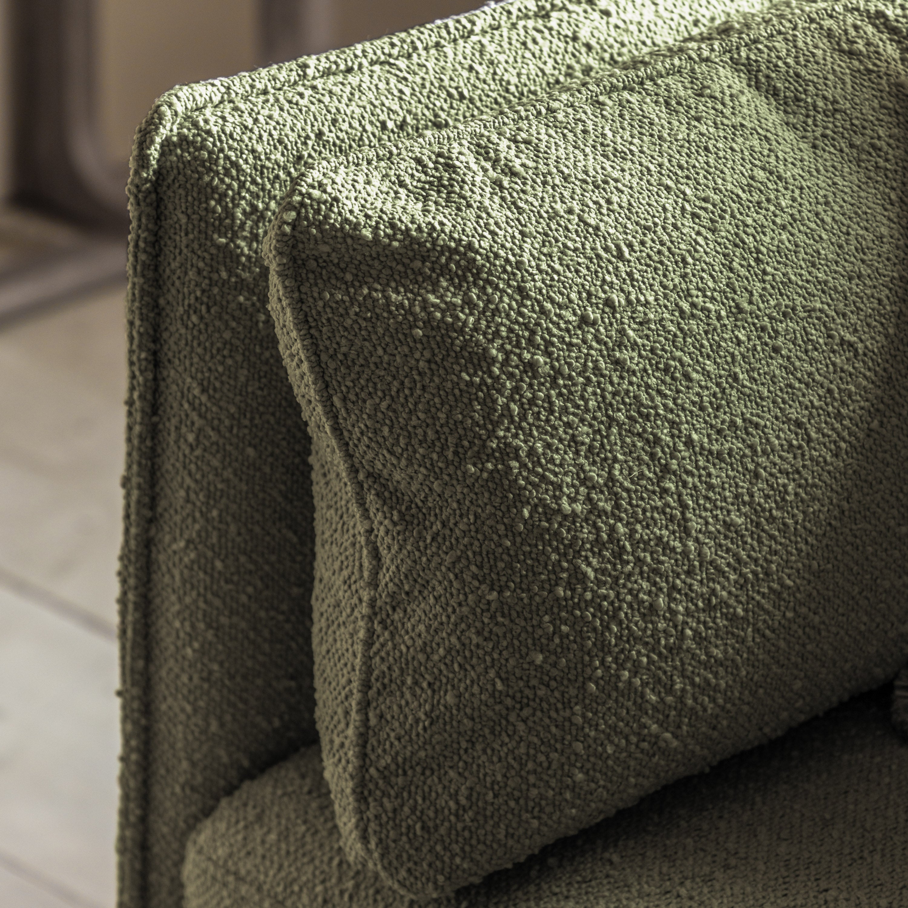 Mumford Verdant Green Bouclé Sofa | 3 Seater