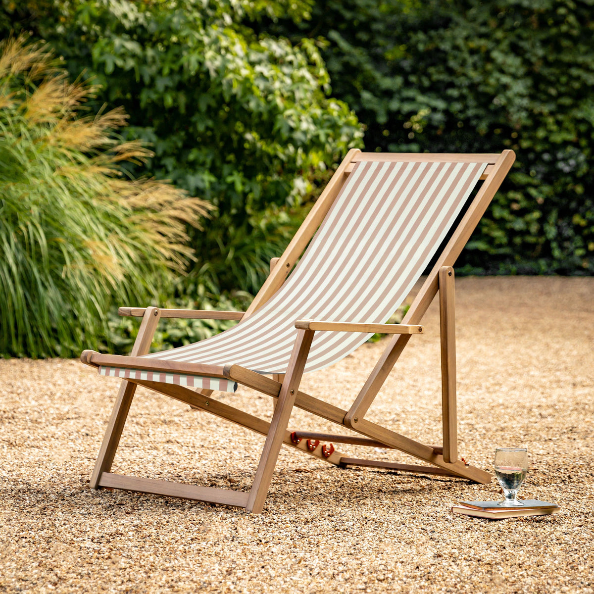 Rhodes Outdoor Deck Chair Clay Stripe