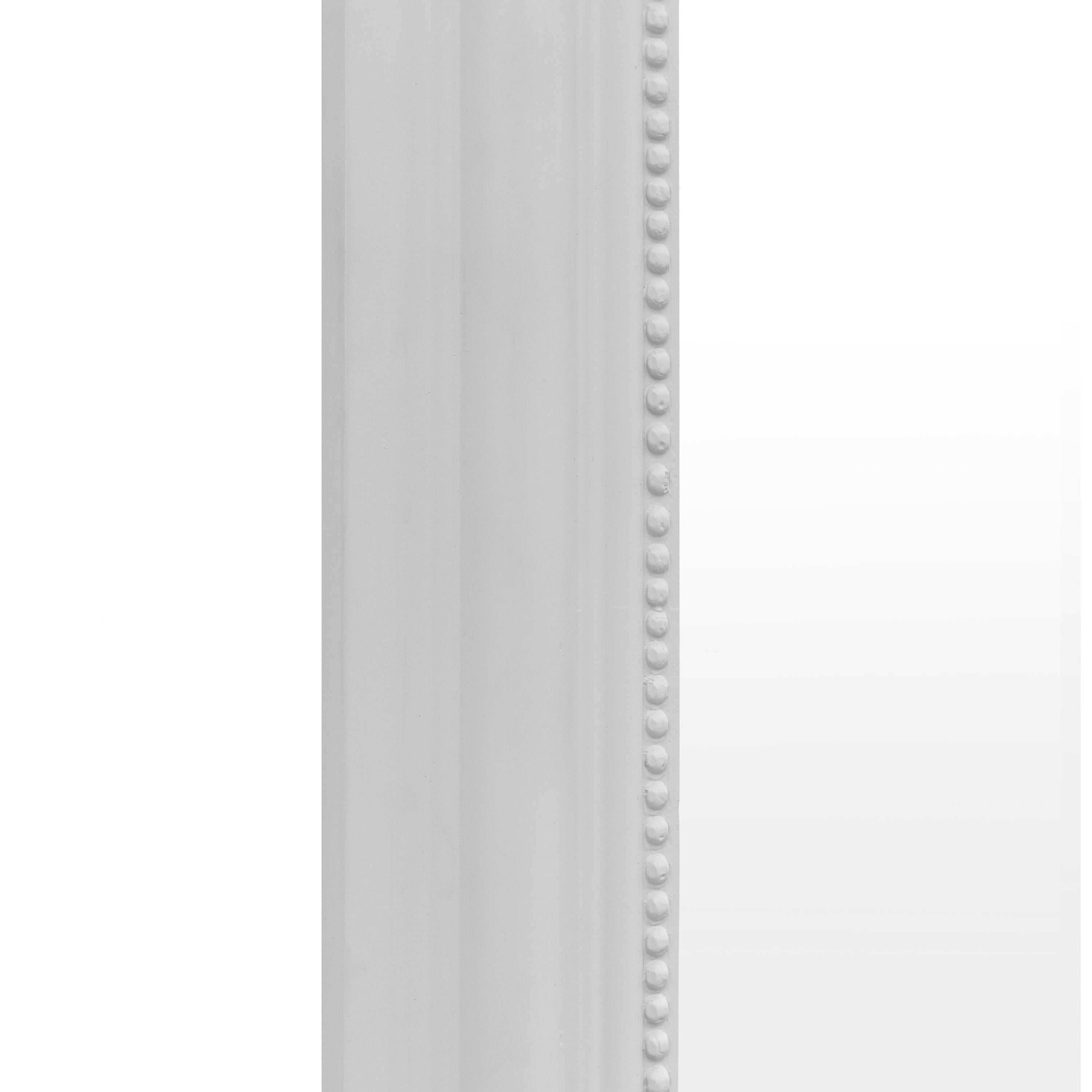 Iowa Stone White Rectangle Wall Mirror Large