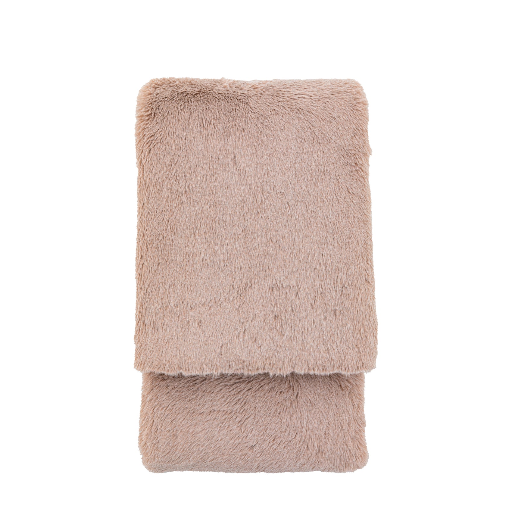 Hasker Mauve Faux Fur Throw | Large