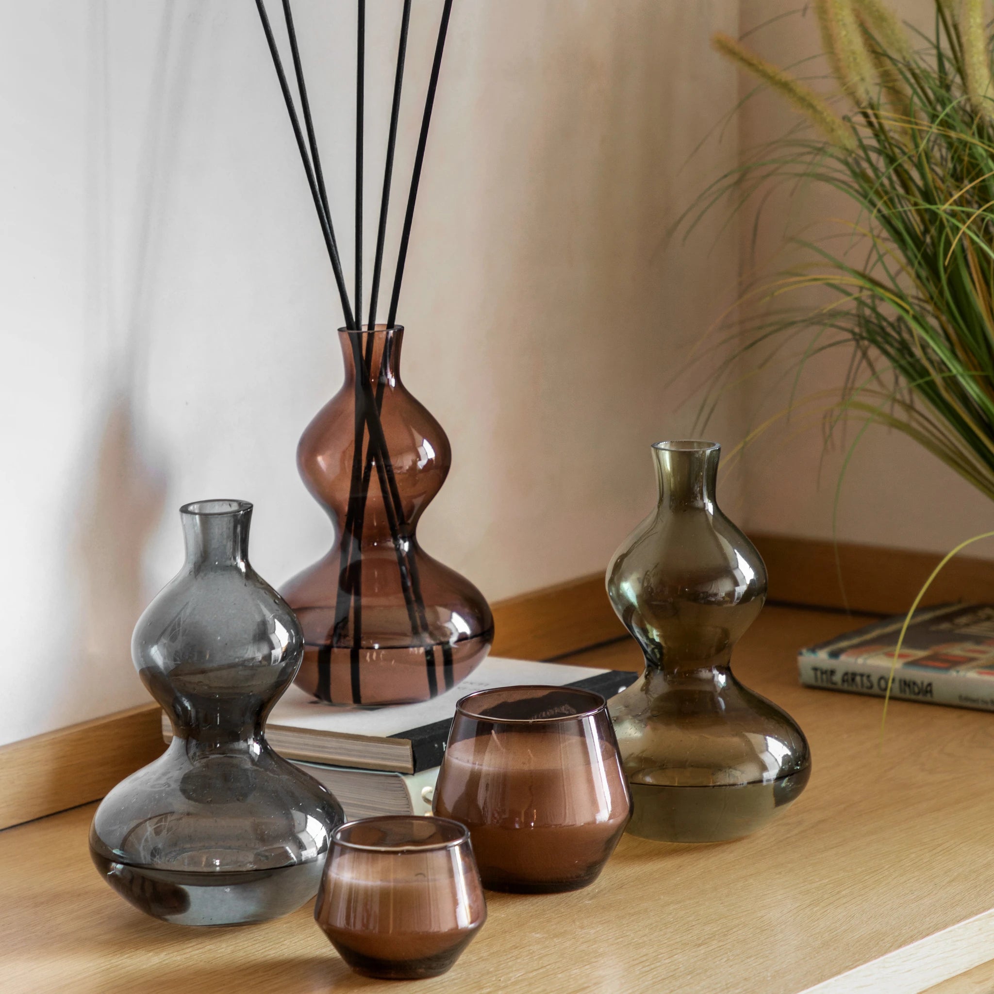 Cressida Smoke Grey Glass Black Tea & Bergamot 500ml Diffuser