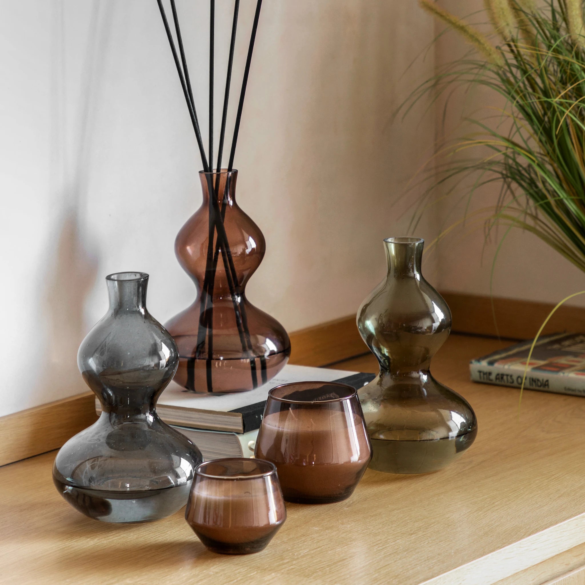 Cressida Brown Glass Rose Oud 500ml Diffuser