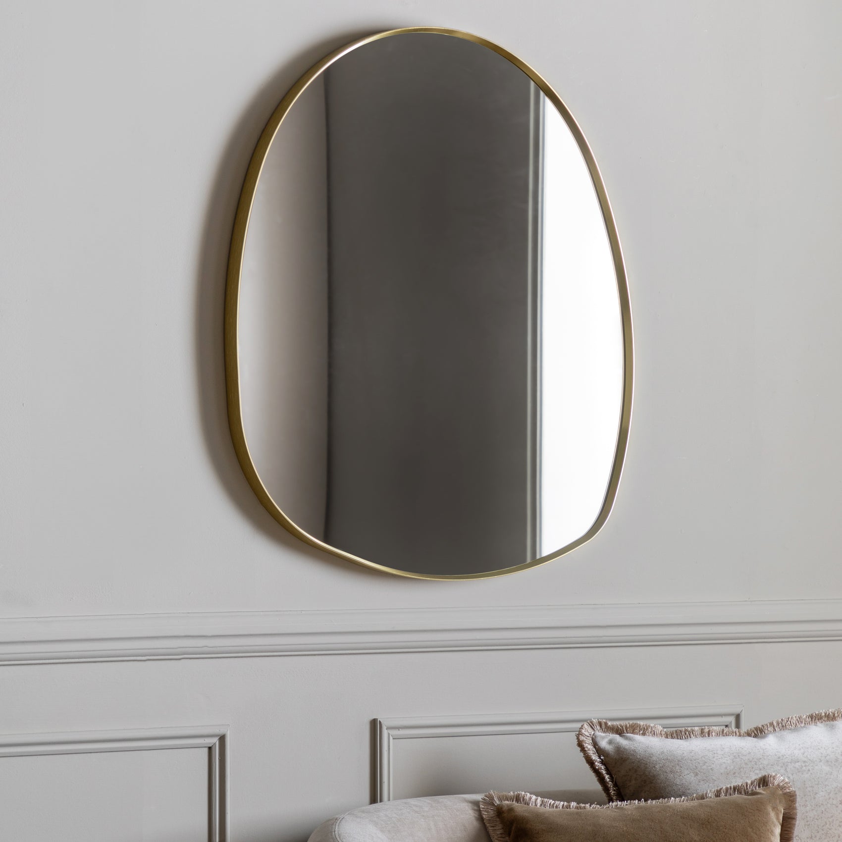 Claude Gold Pebble Wall Mirror