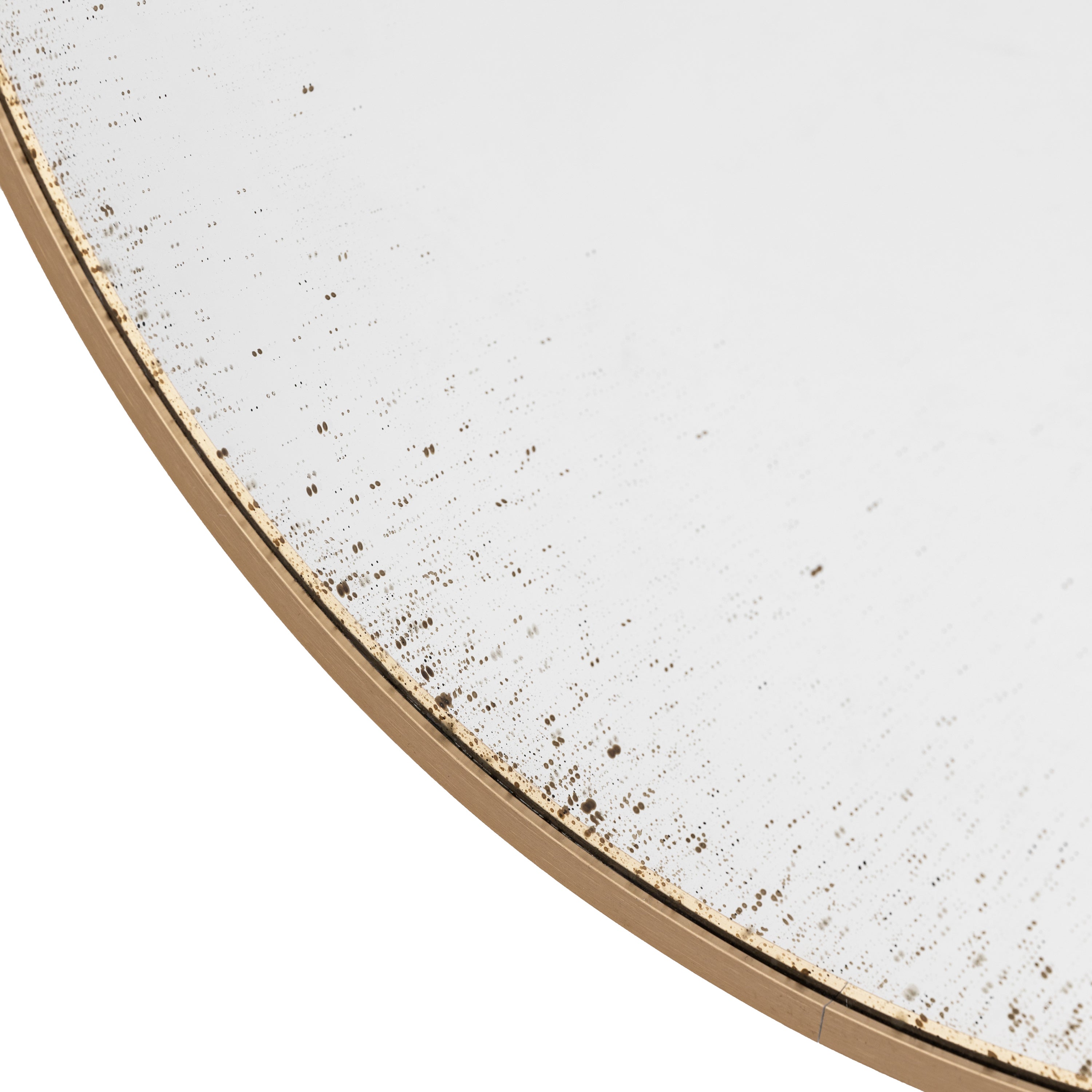 Meadway Bronze Convex Round Wall Mirror