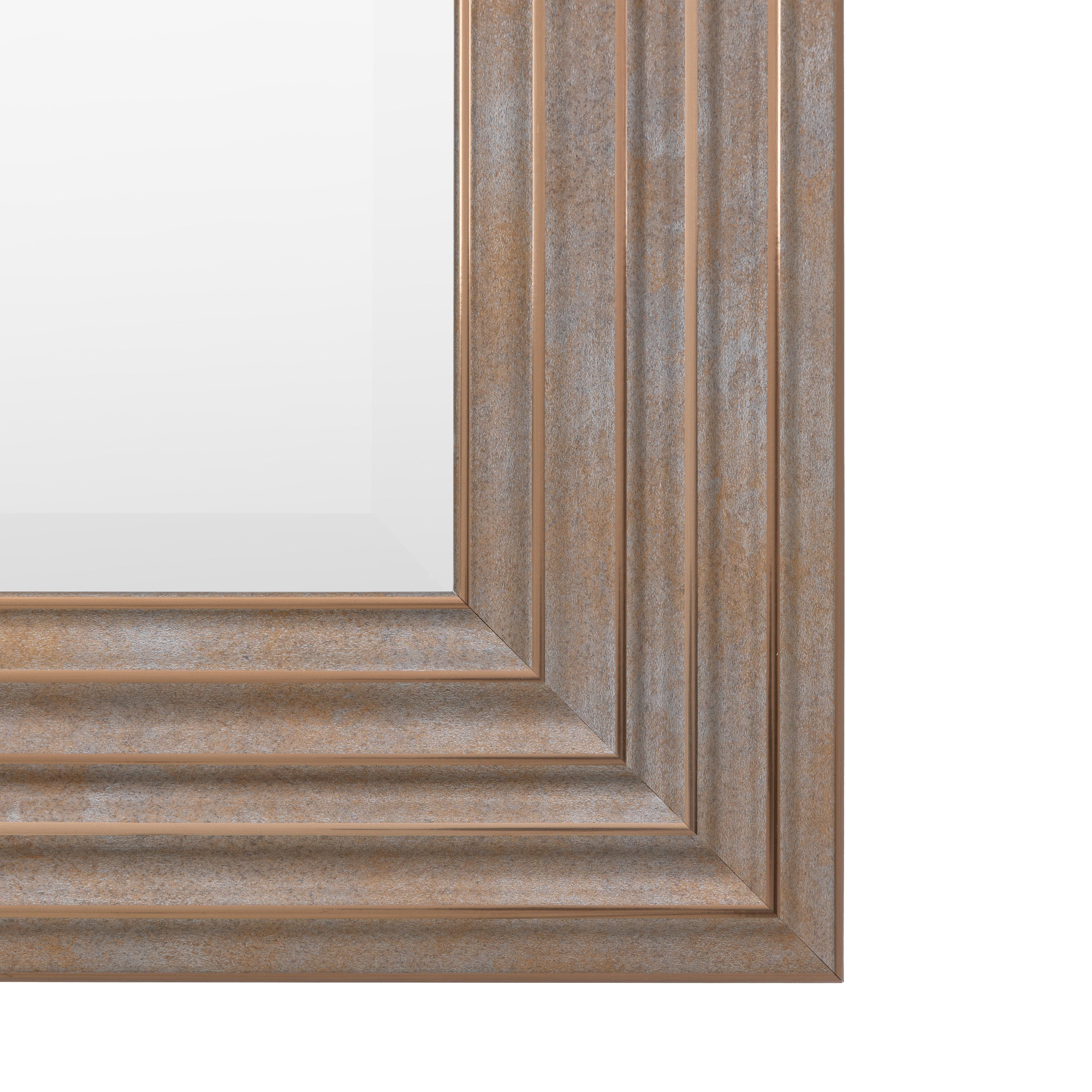 Santiago Rustic Gold Rectangle Wall Mirror