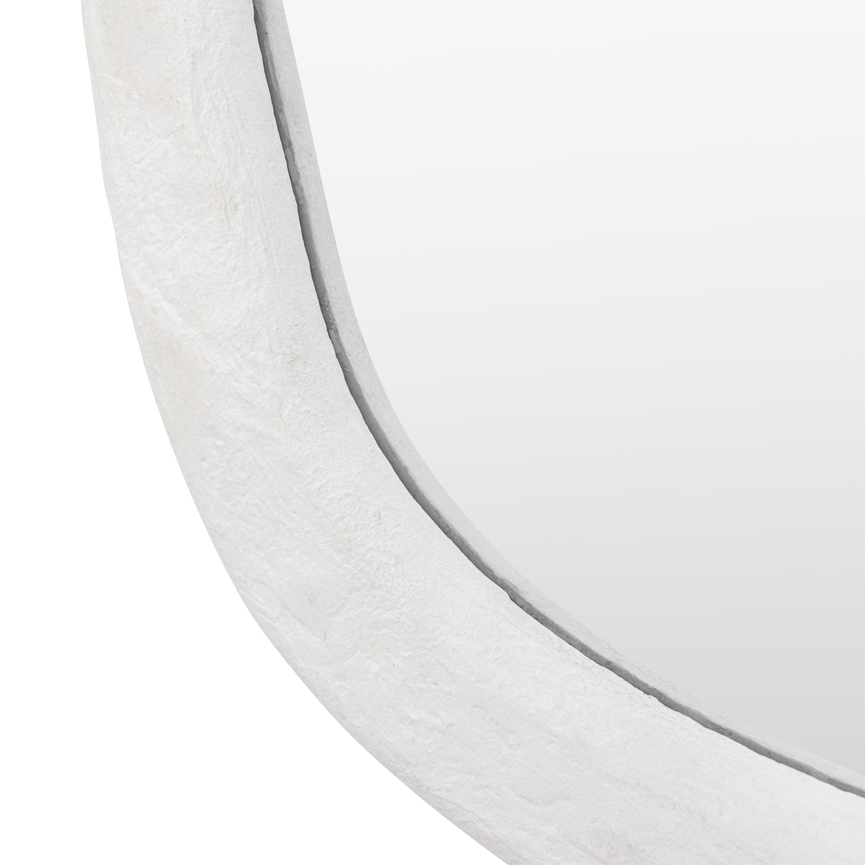 Amalfi White Pebble Wall Mirror 1