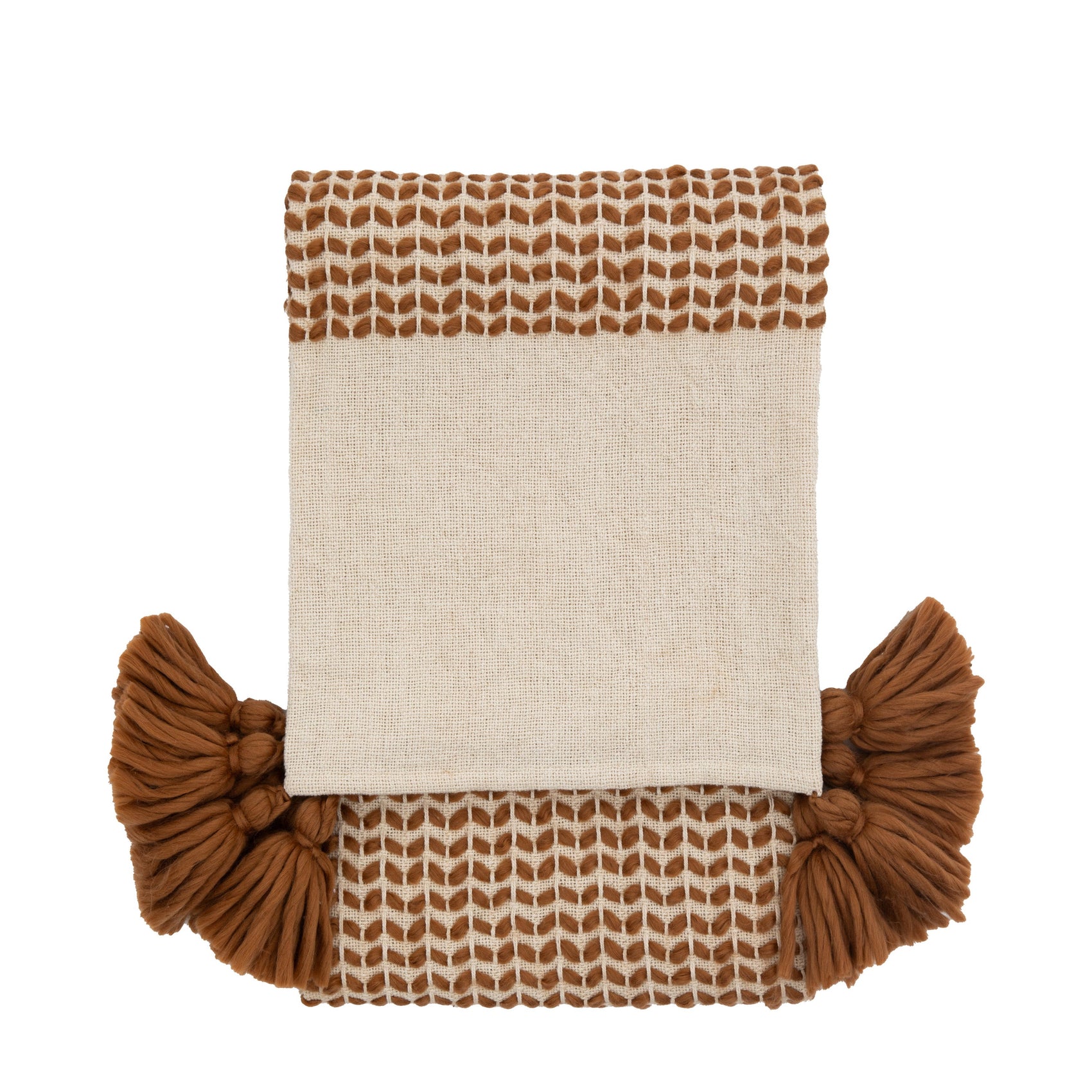 Lenoir Natural & Rust Woven Throw
