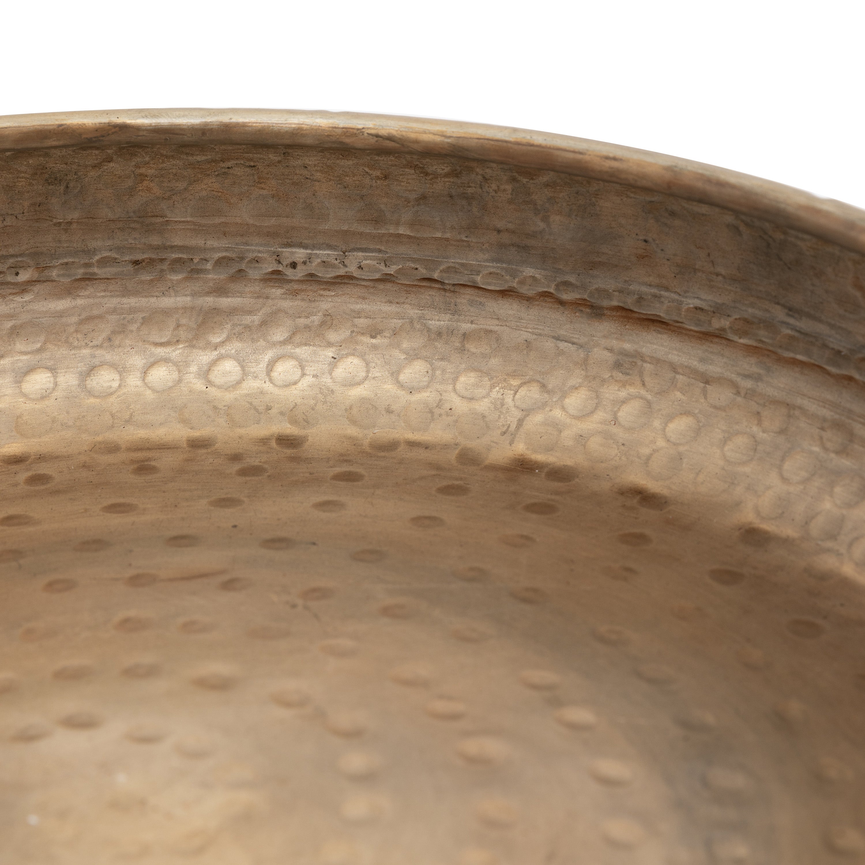 Cedar Hammered Gold Bowl | Large