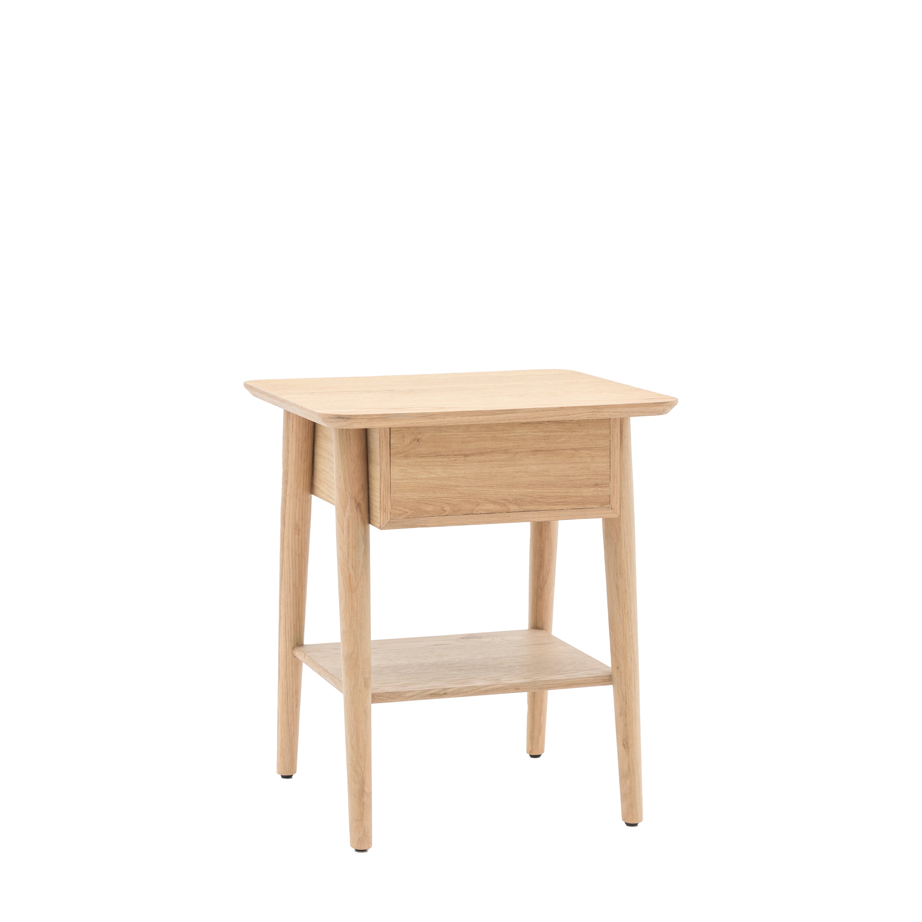 Hatfield Natural Oak Wood Bedside Table