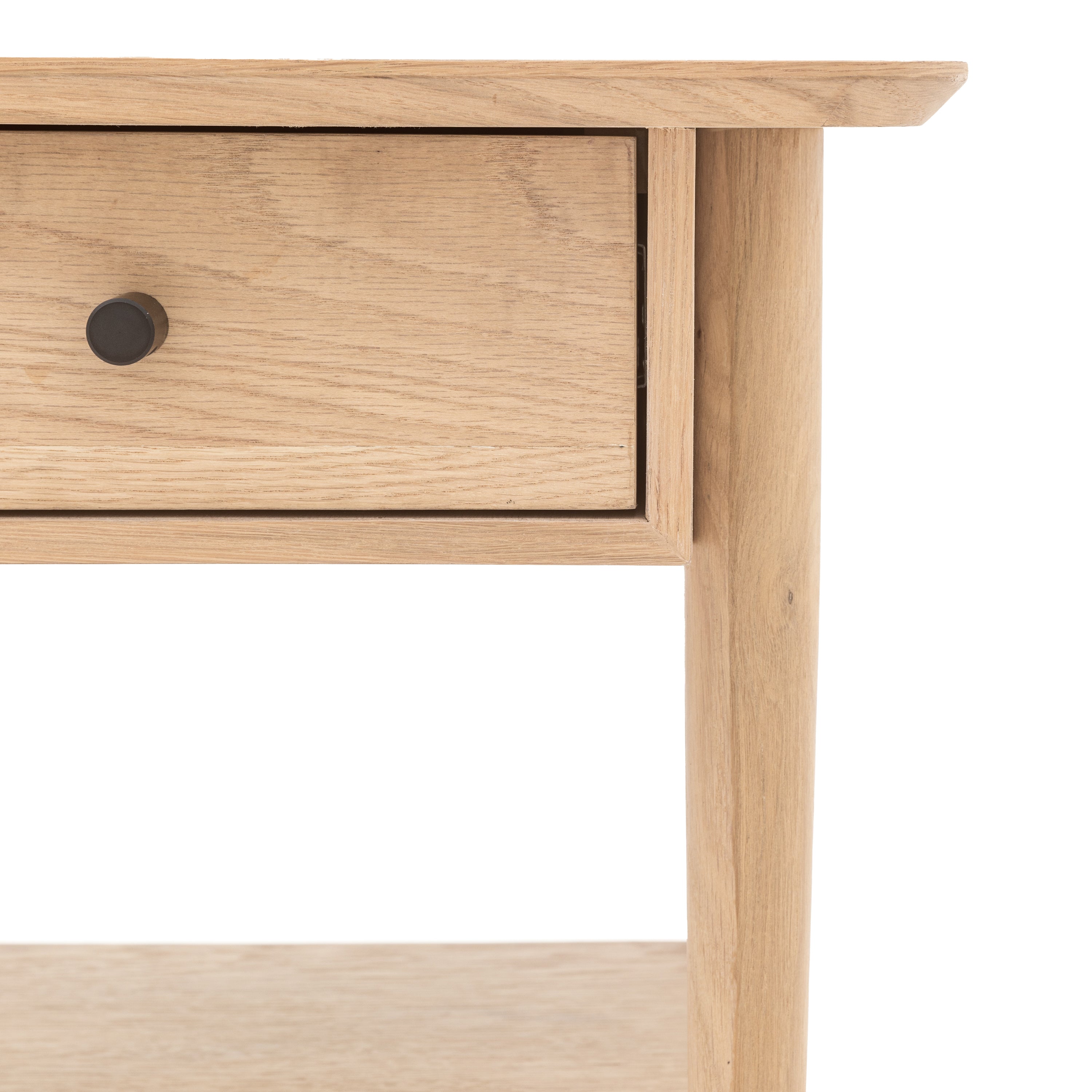 Hatfield Natural Oak Wood Bedside Table