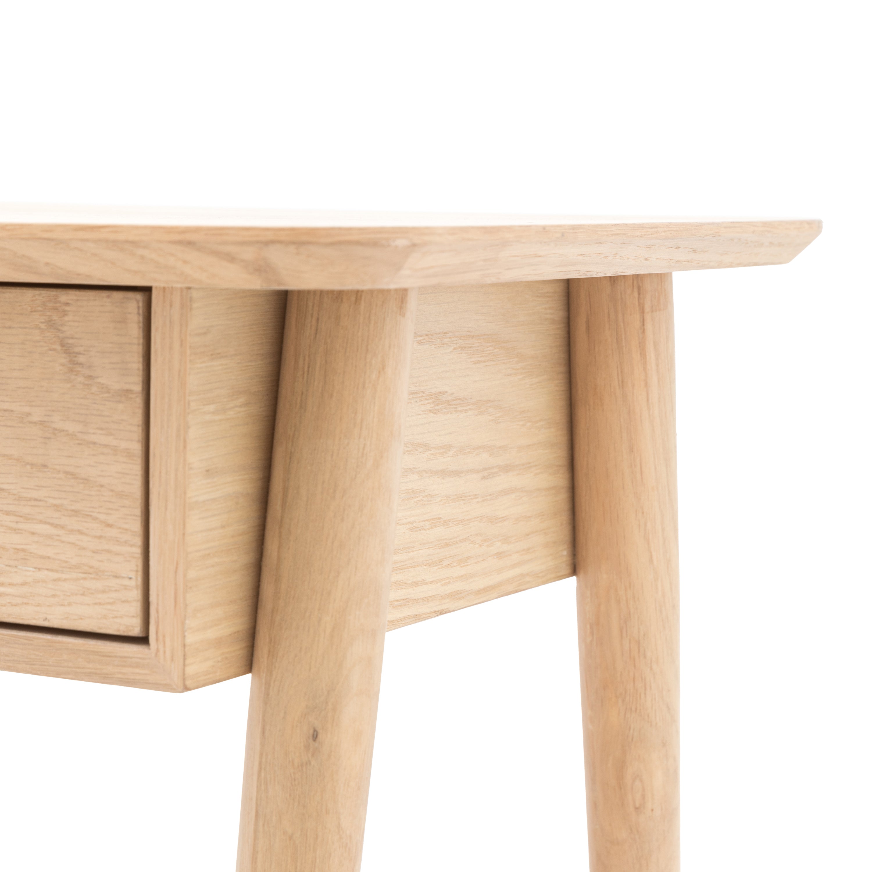 Hatfield Natural Oak Wood Bedside Table