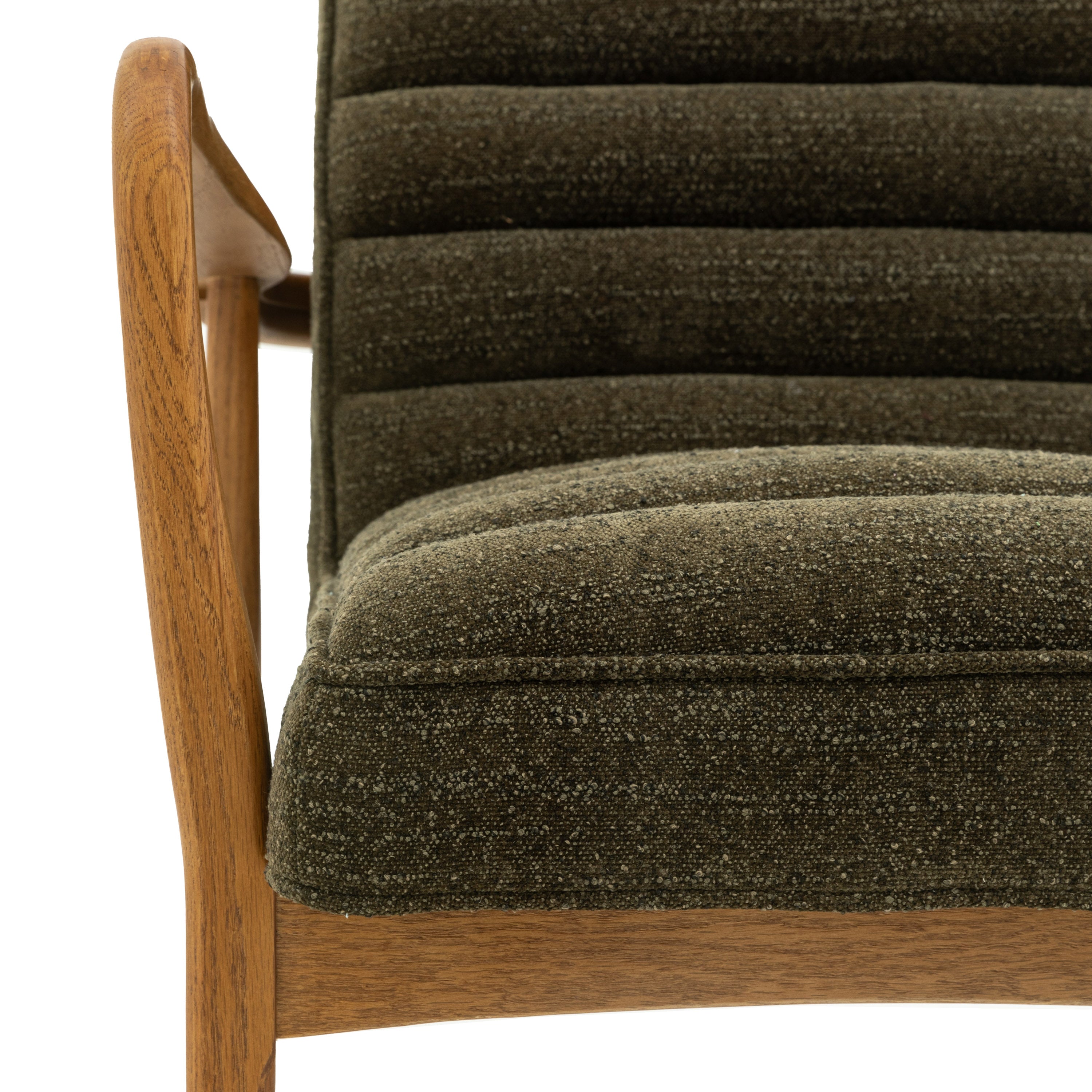 Datsun Green Boucle Armchair
