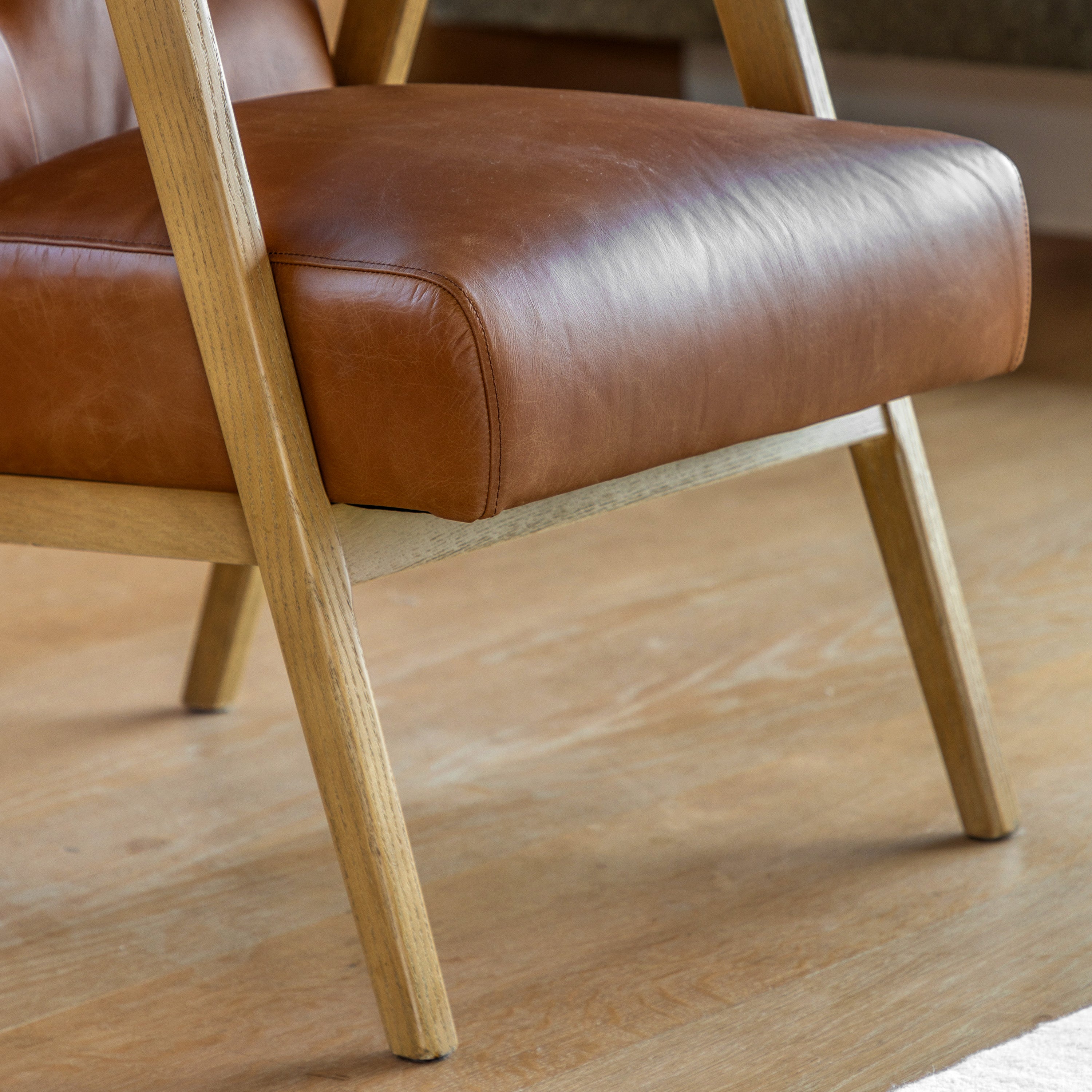 Blackhall Armchair Antique Brown Leather