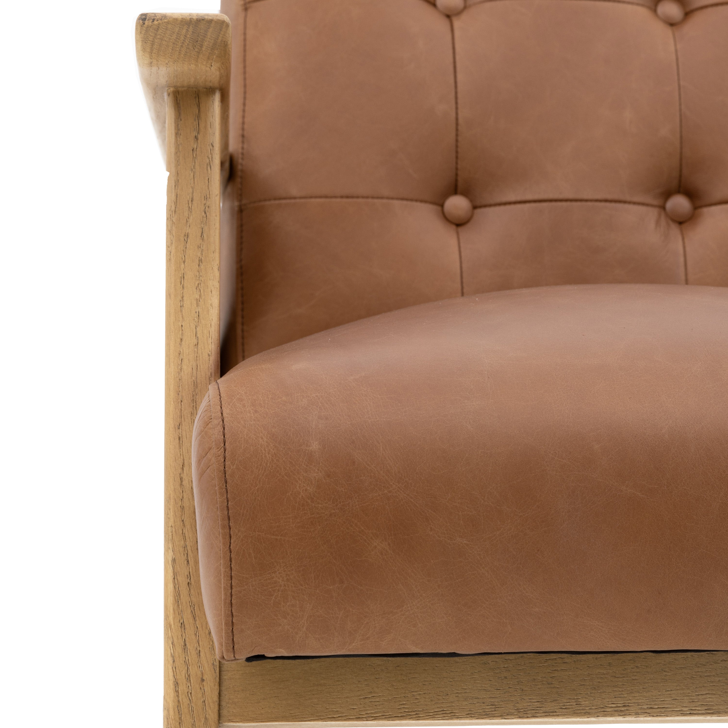 Blackhall Armchair Antique Brown Leather