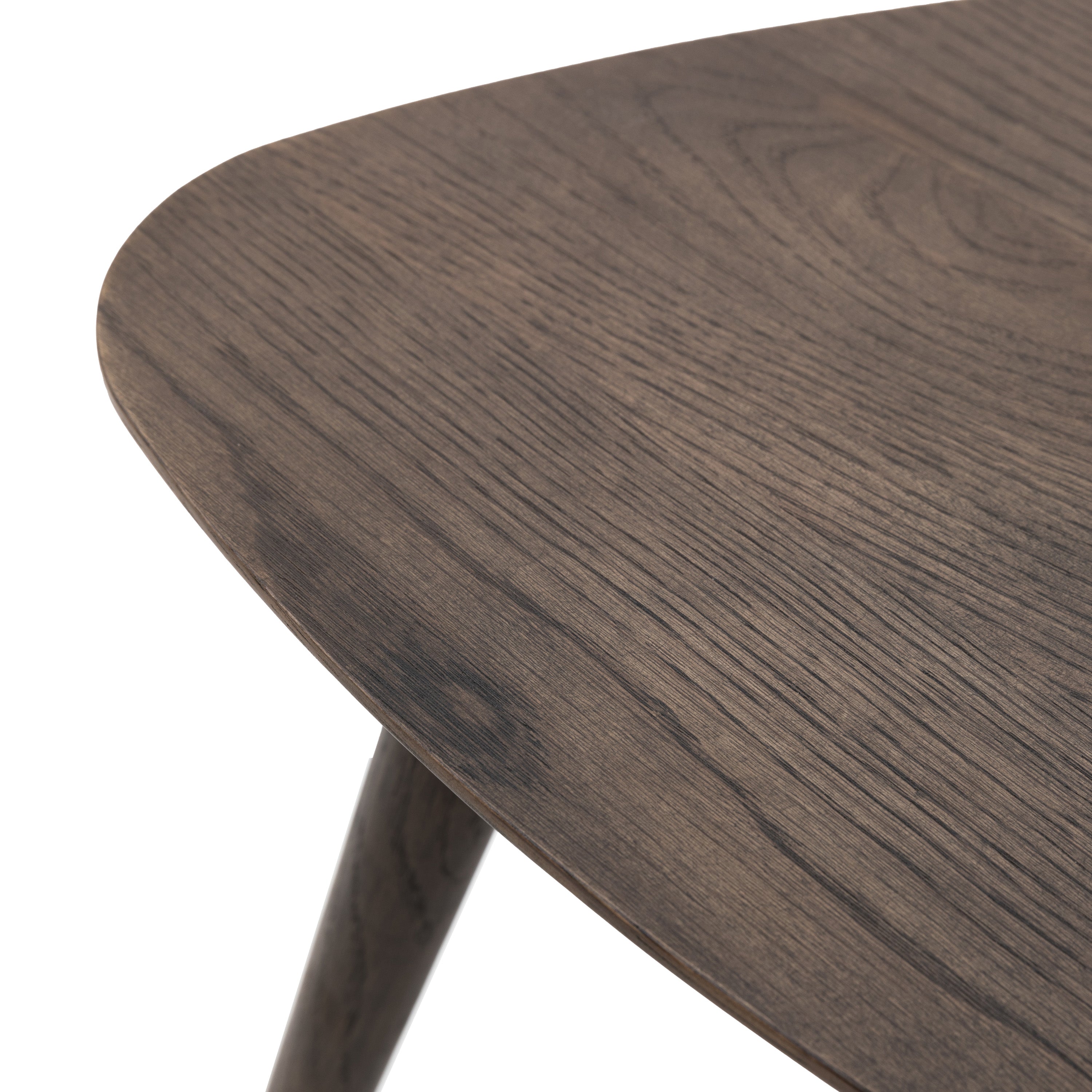 Hatfield Smoked Brown Oak Wood Side Table