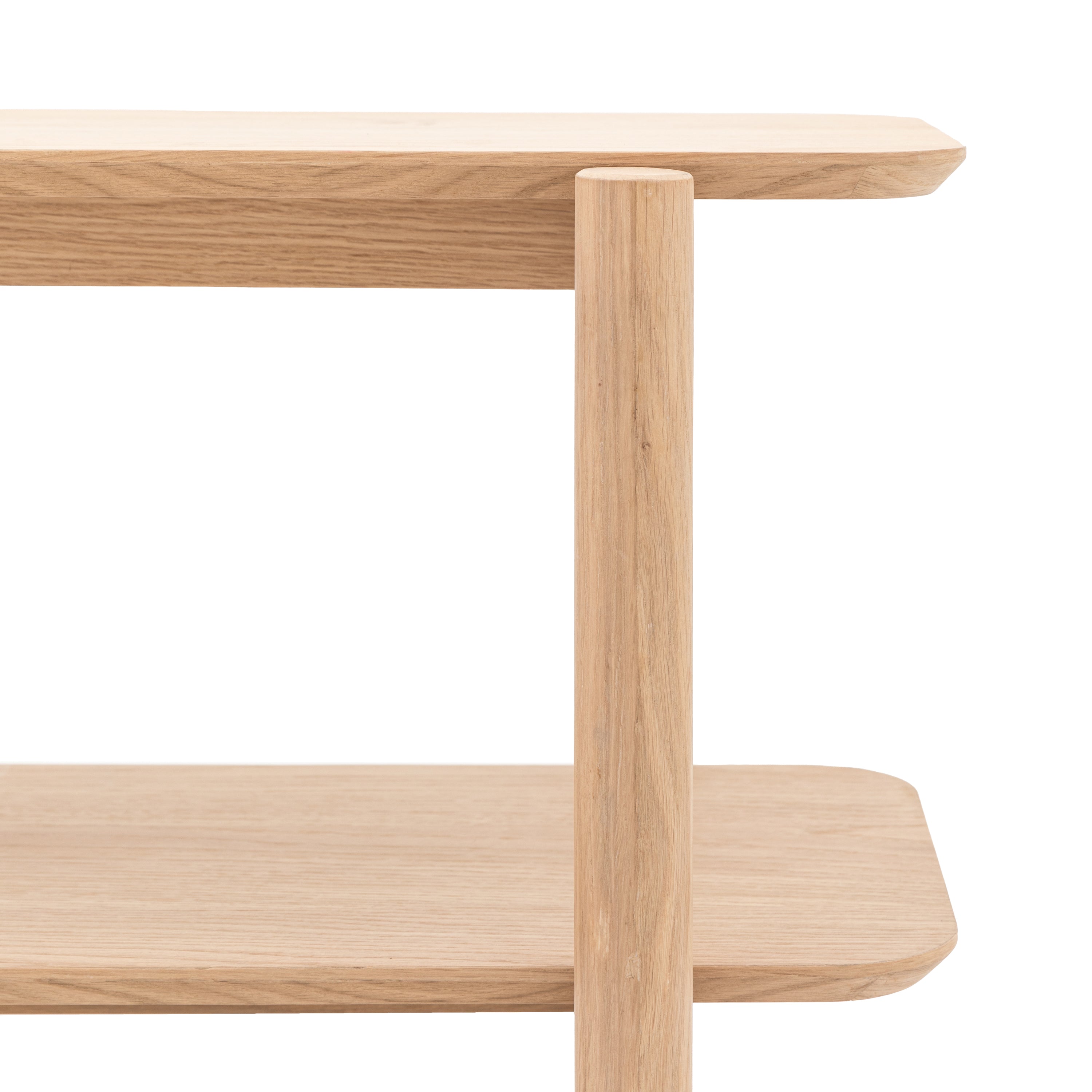 Hatfield Natural Oak Wood Display Unit Low