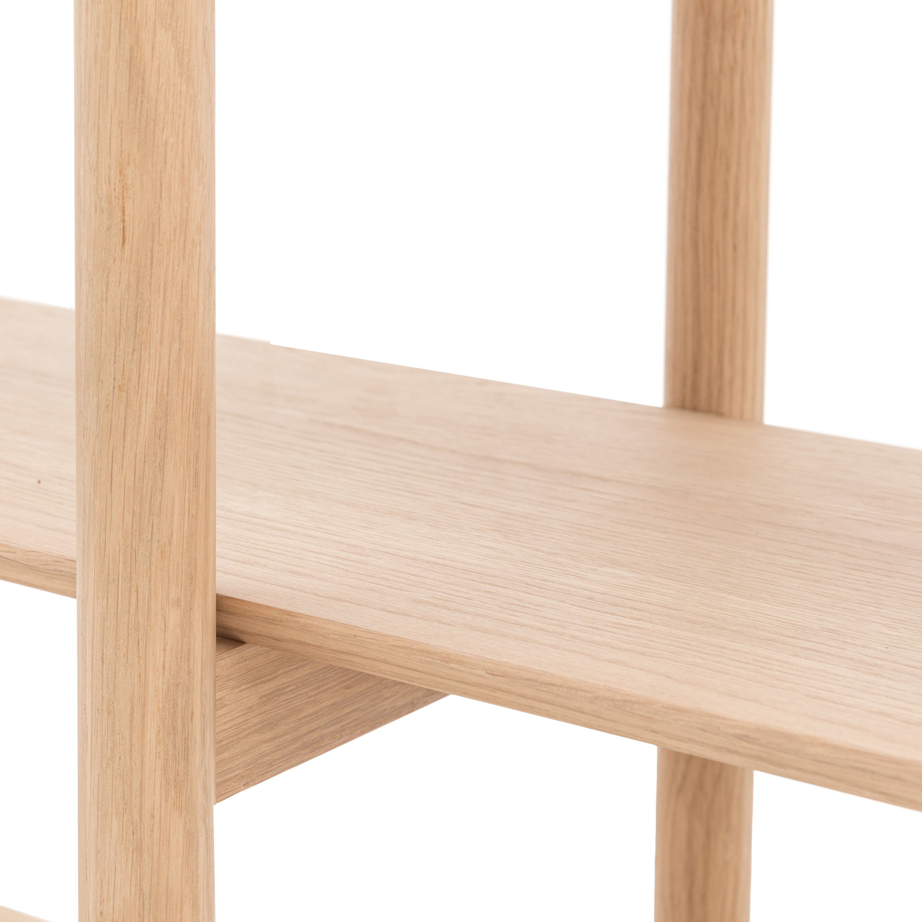 Hatfield Natural Oak Wood Display Unit Low