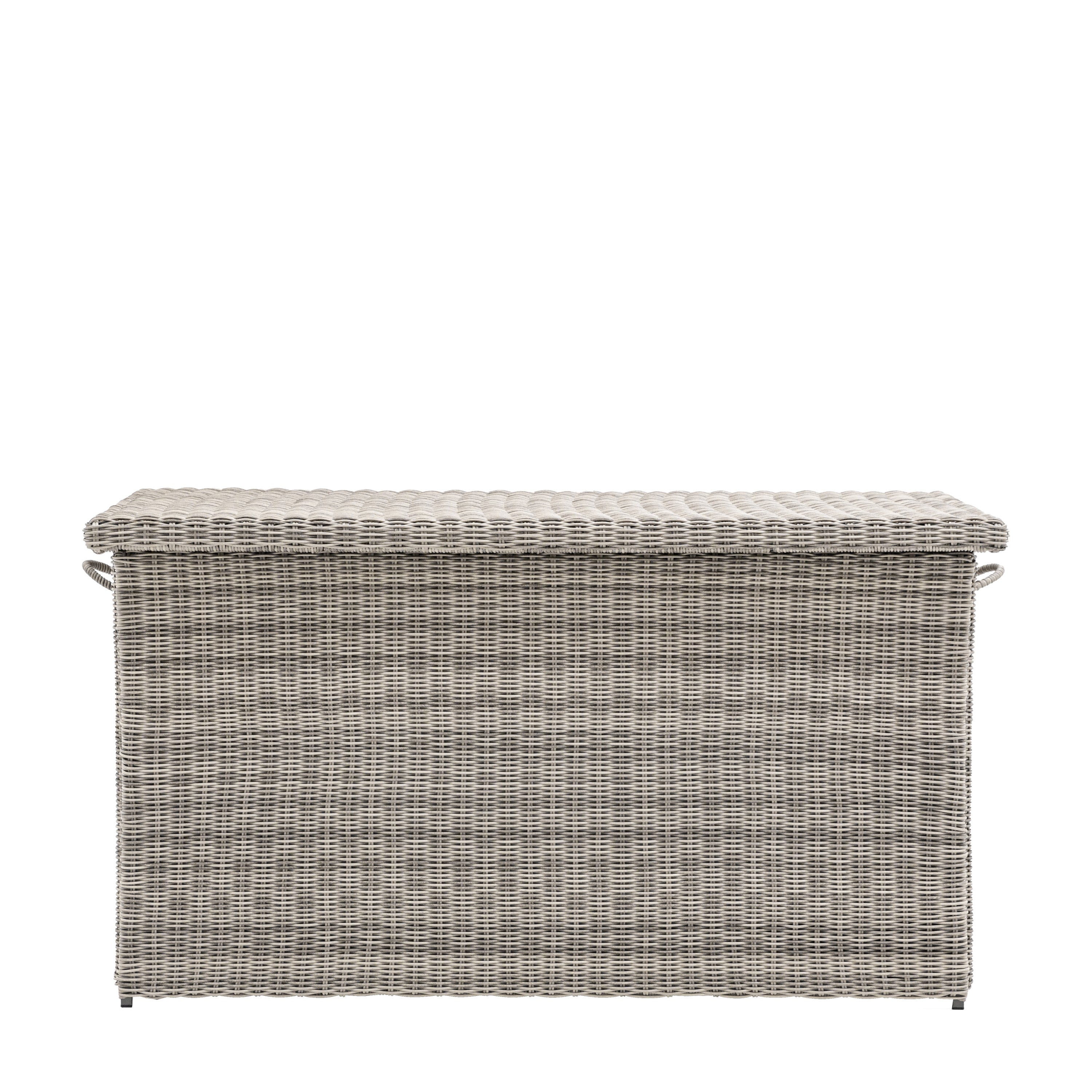 Calcott Salt Spray Grey Rattan Outdoor Storage Box