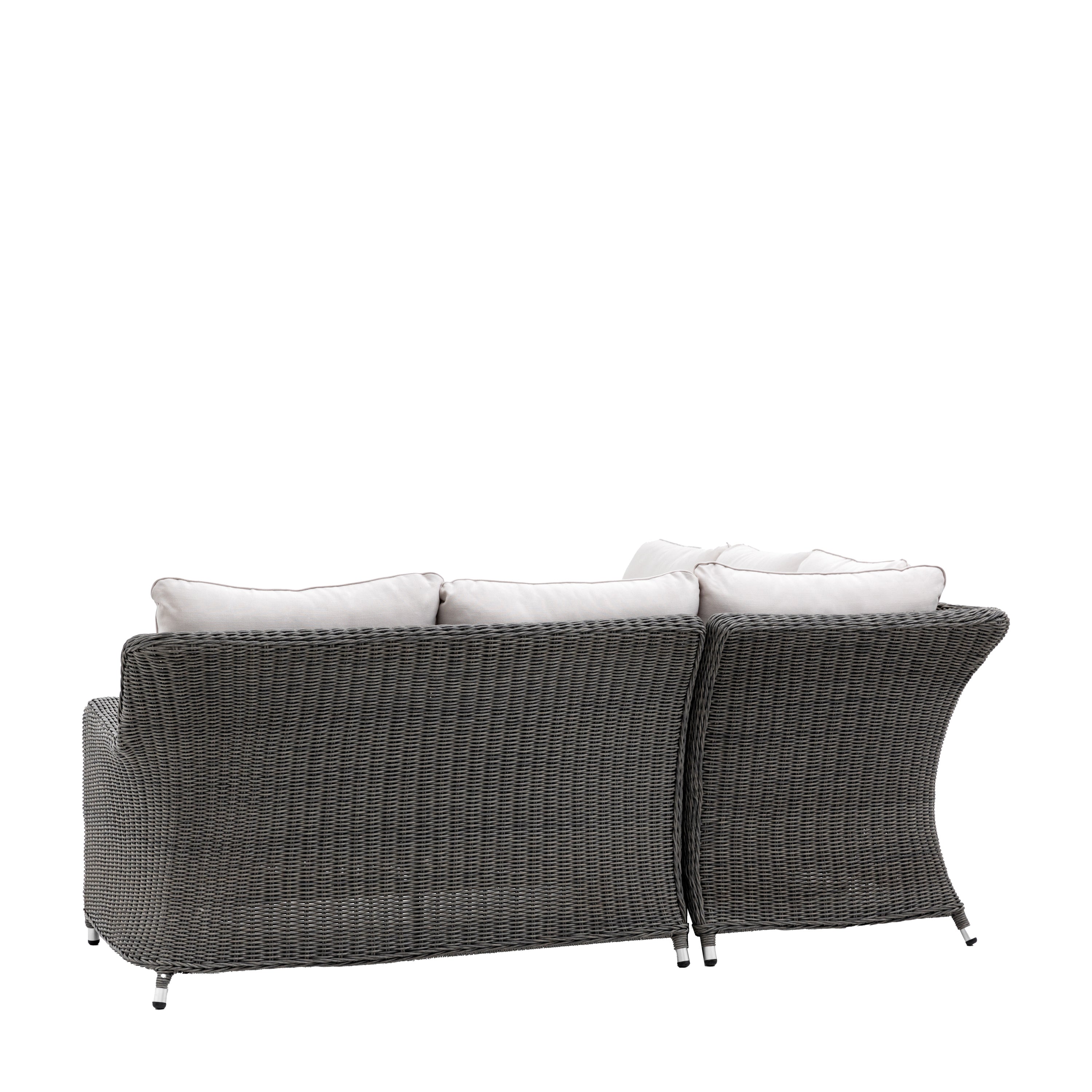 Roswell Dark Grey Rattan Outdoor Corner Lounge Set
