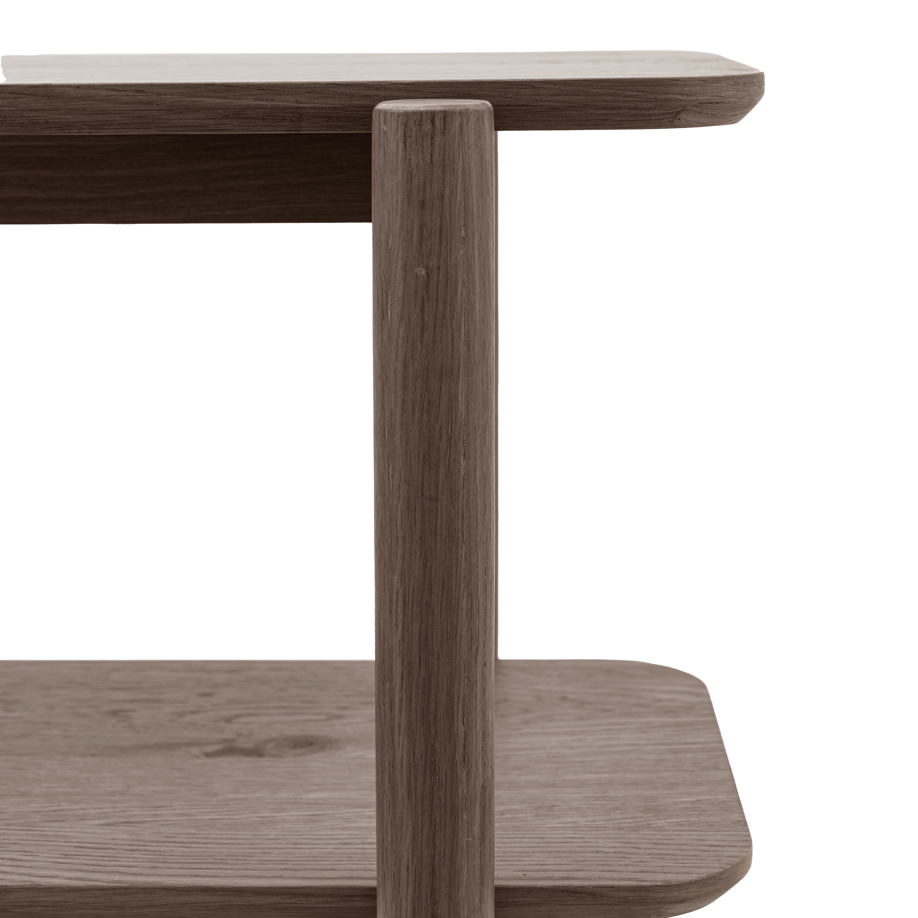 Hatfield Smoked Brown Oak Wood Display Unit