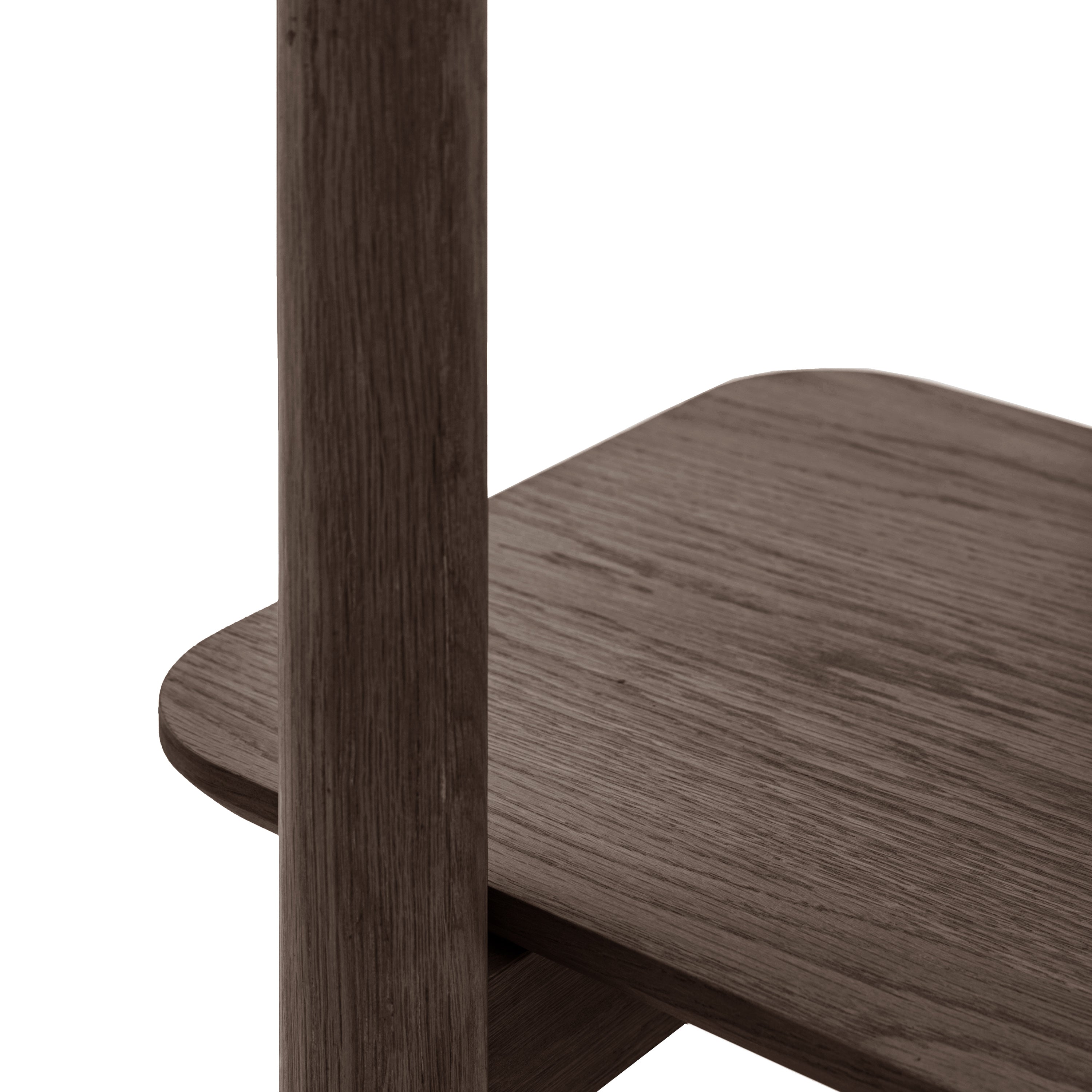 Hatfield Smoked Brown Oak Wood Display Unit