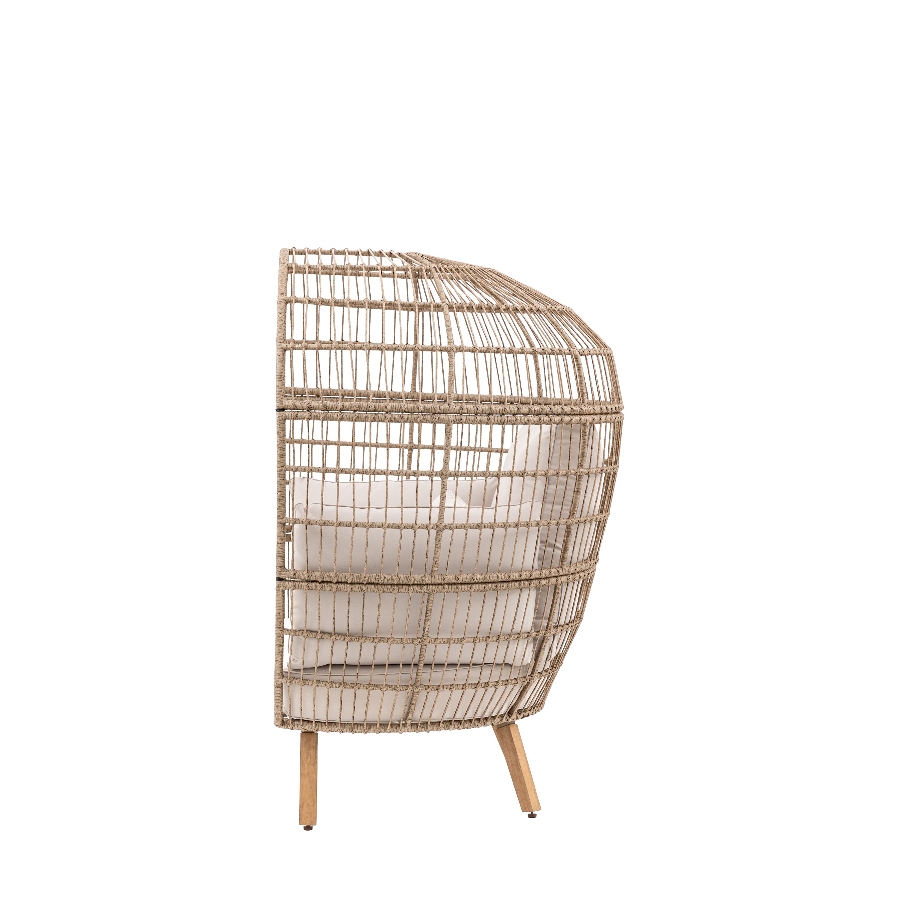 Punta Neutral Wicker Egg Chair