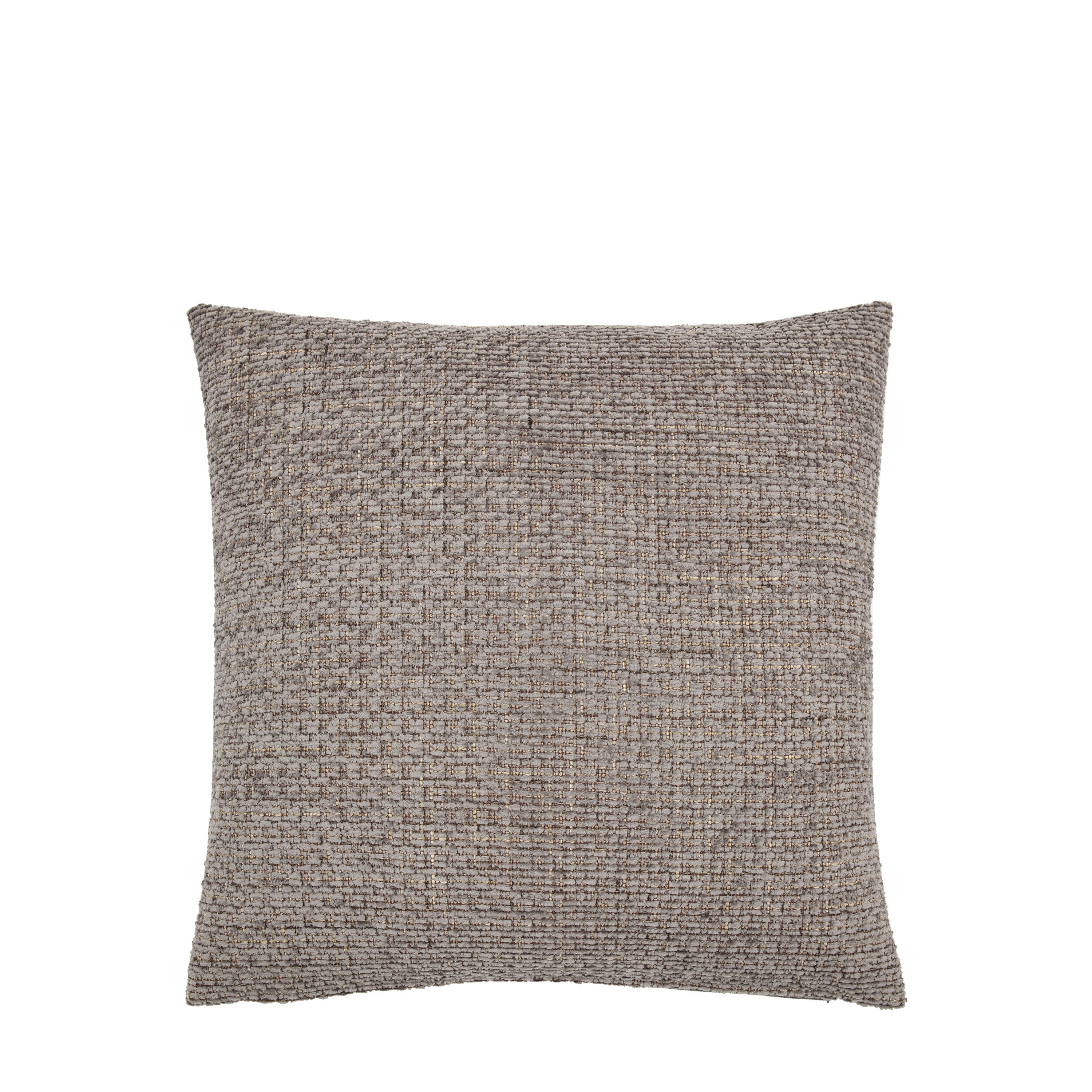 Chenille Textured Grey Square Cushion