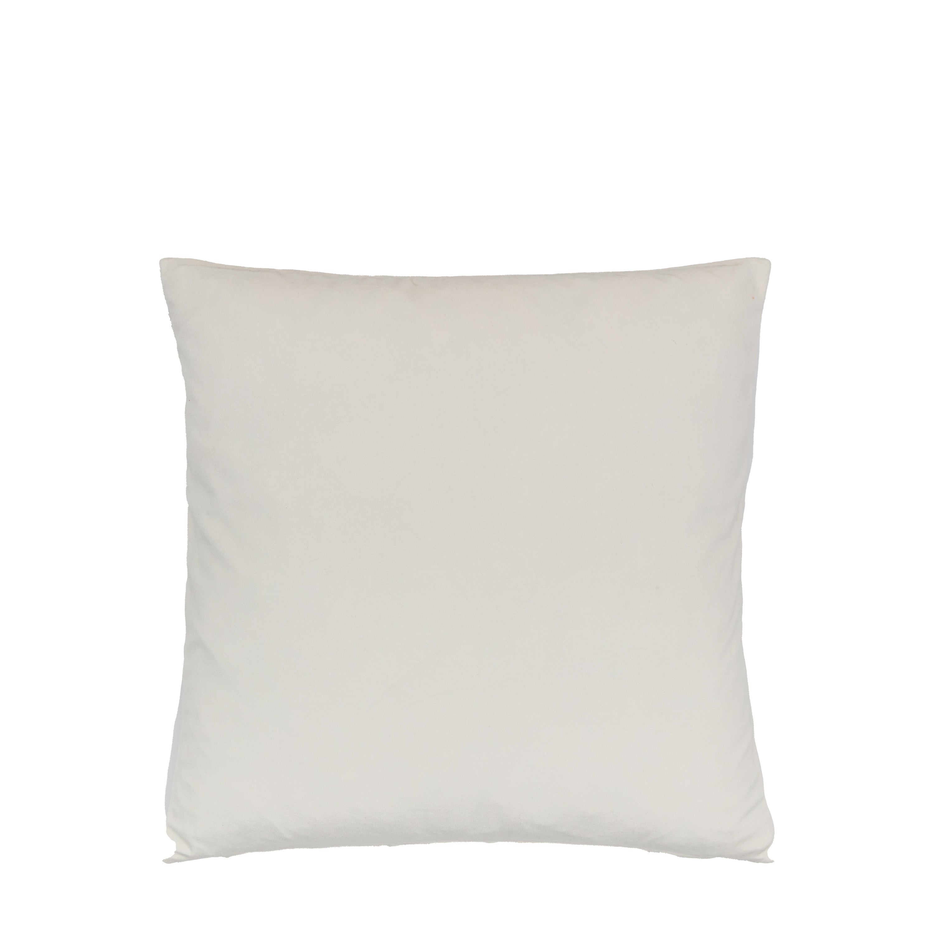Chenille Textured Cream Square Cushion