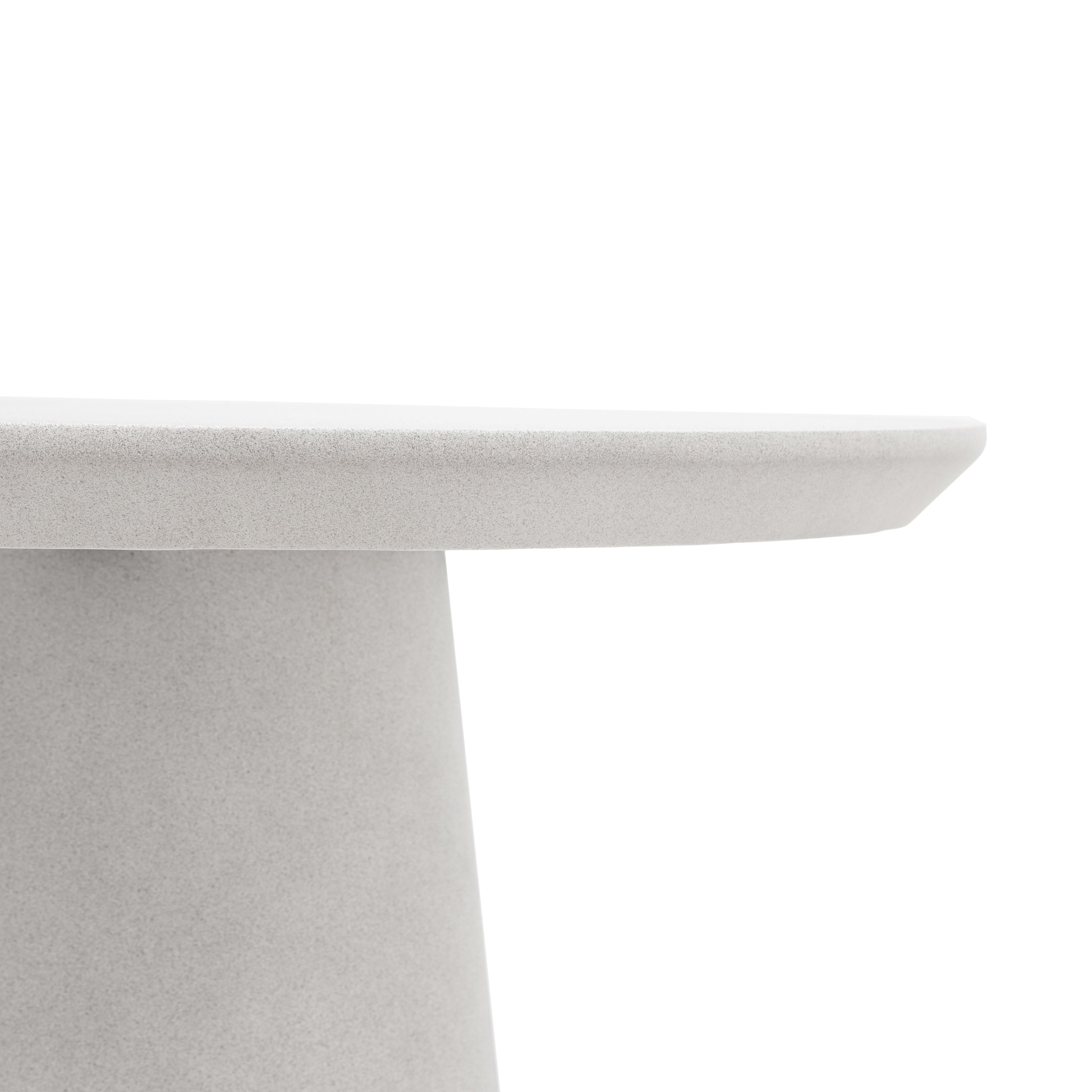 Kamen Linen Concrete Oval Dining Table