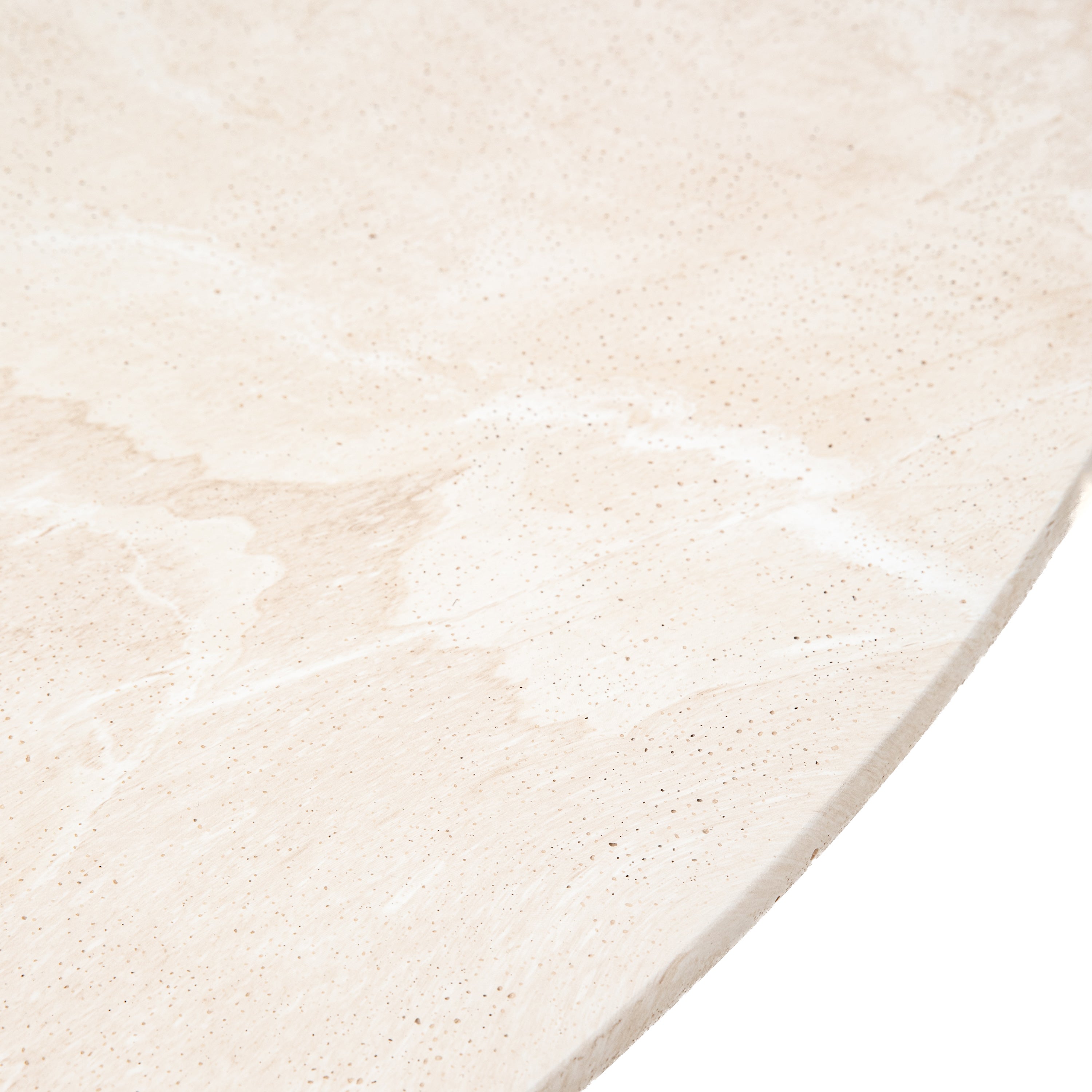 Kamen Natural Travertine Stone Round Dining Table