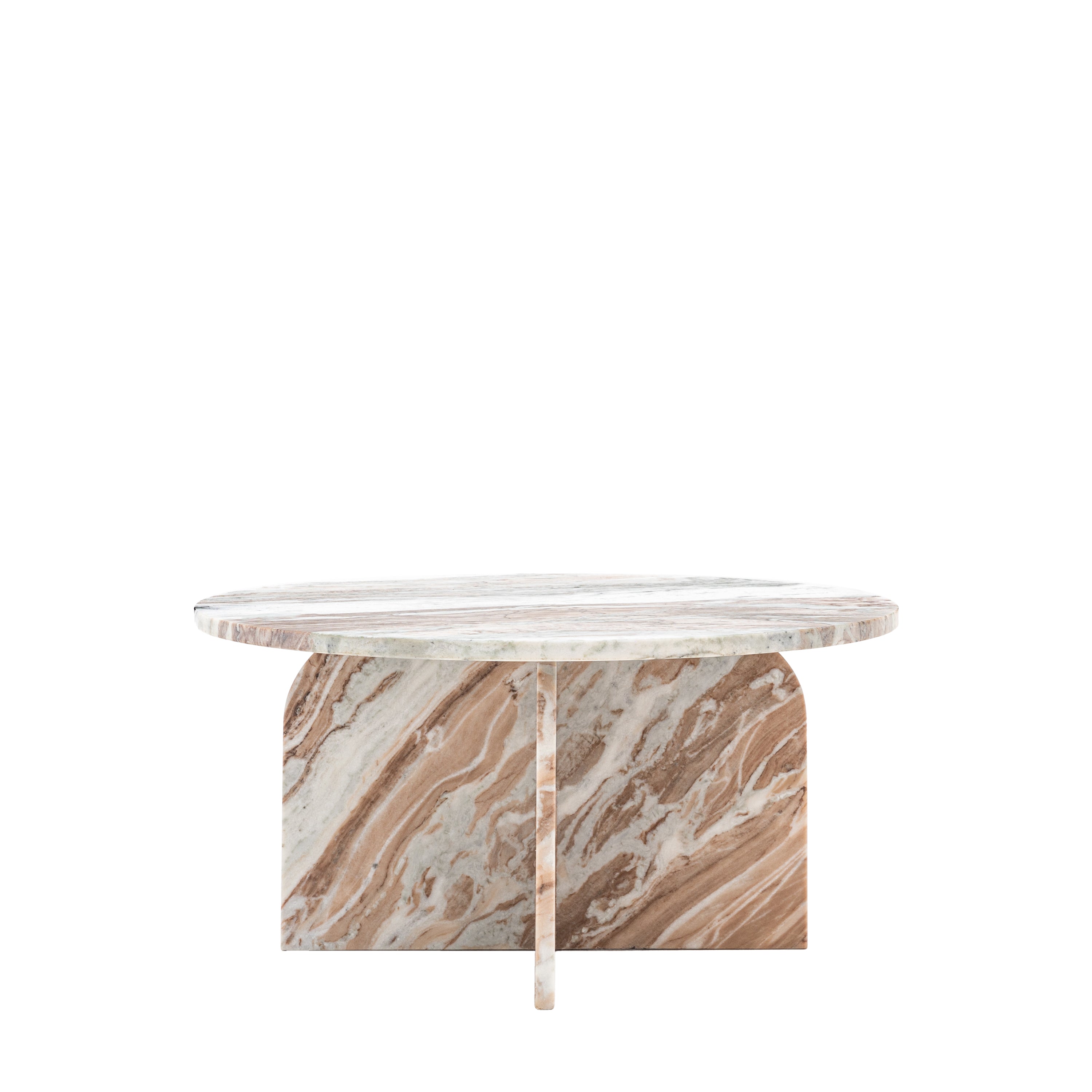 Dario Natural Marble Round Coffee Table