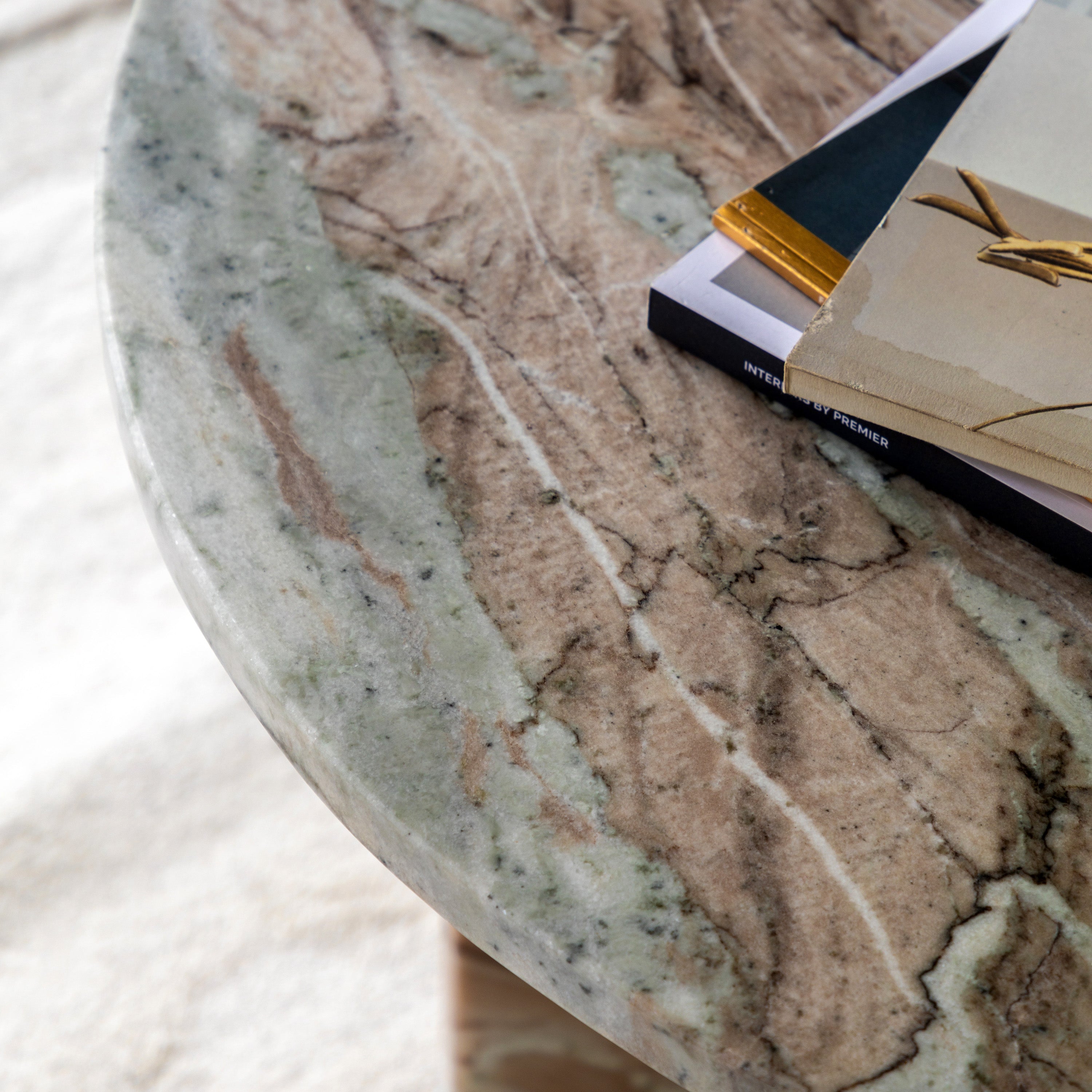 Dario Natural Marble Round Coffee Table