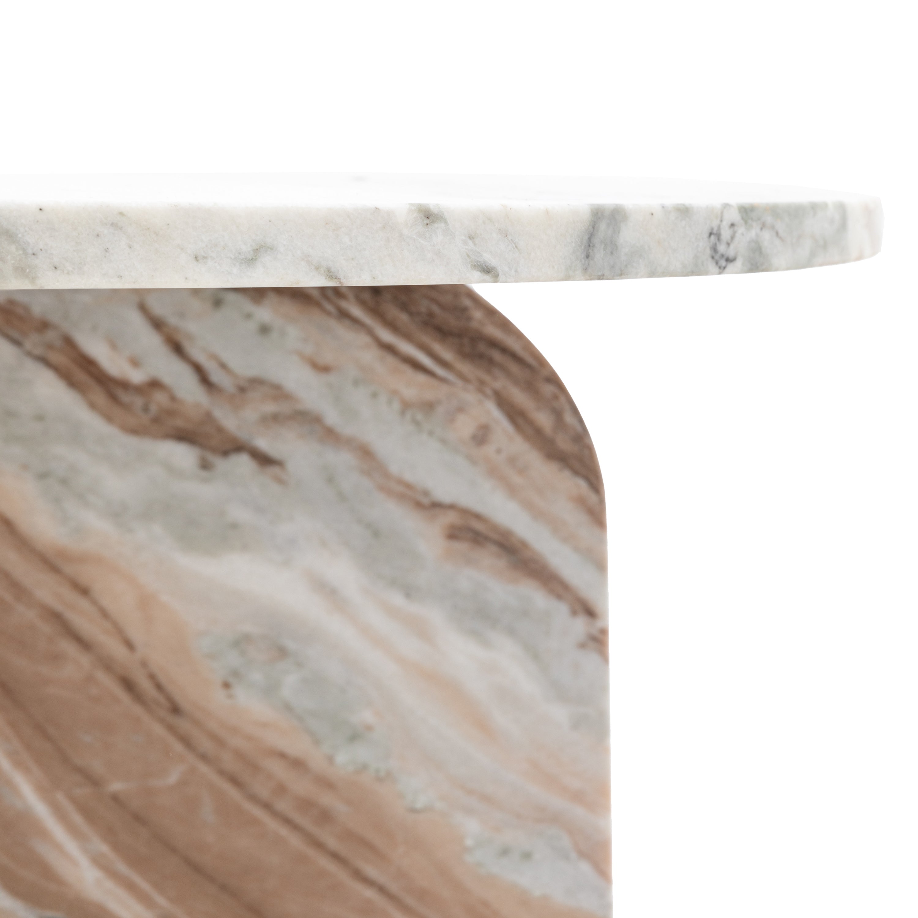 Dario Natural Marble Round Coffee Table