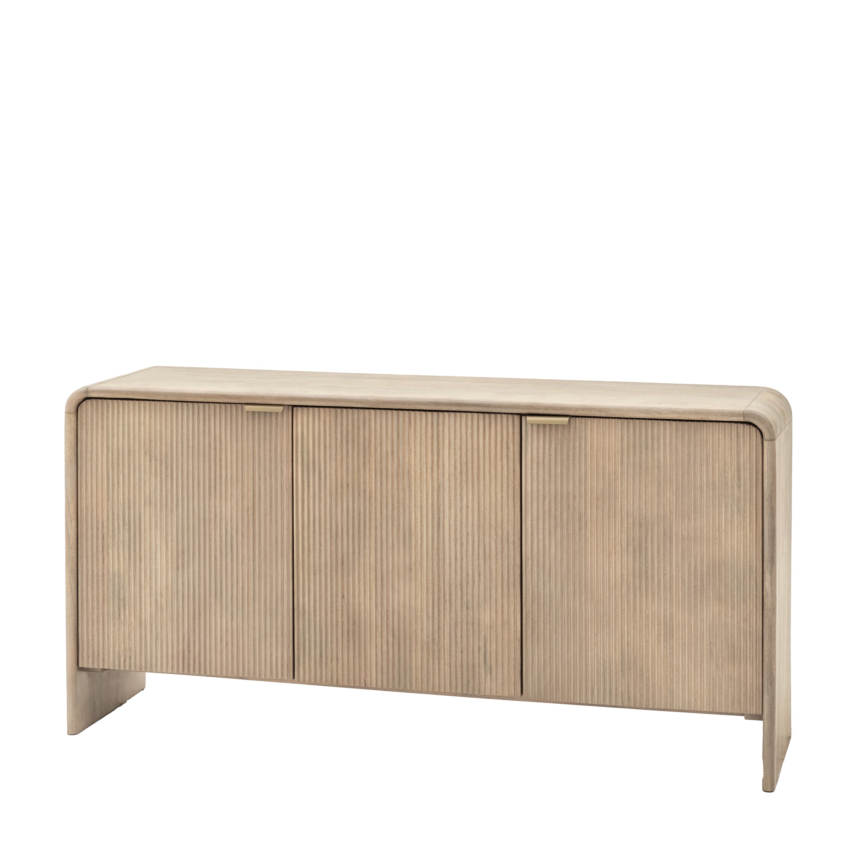 Antrury Natural Mango Wood Curved Sideboard
