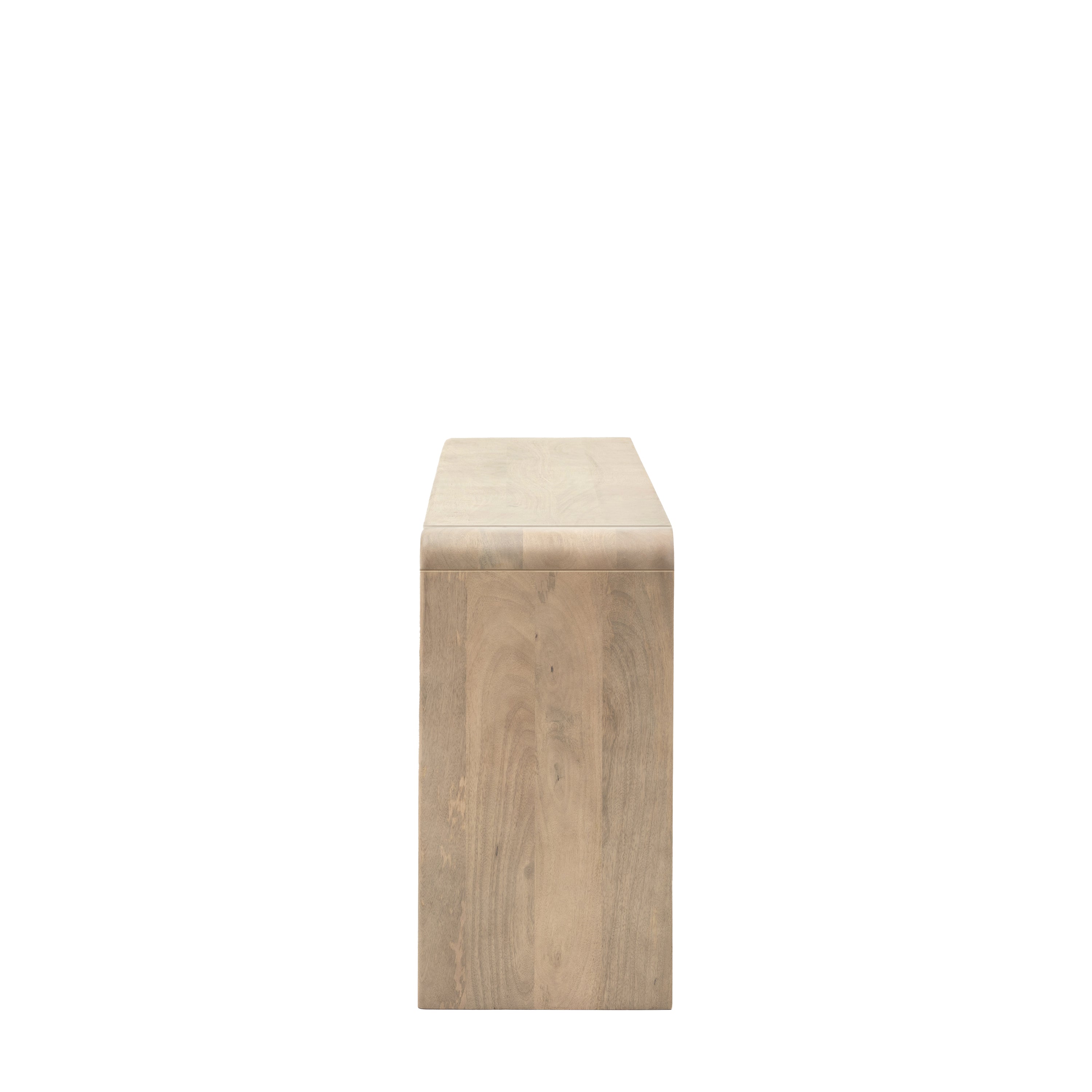Antrury Natural Mango Wood Curved Sideboard
