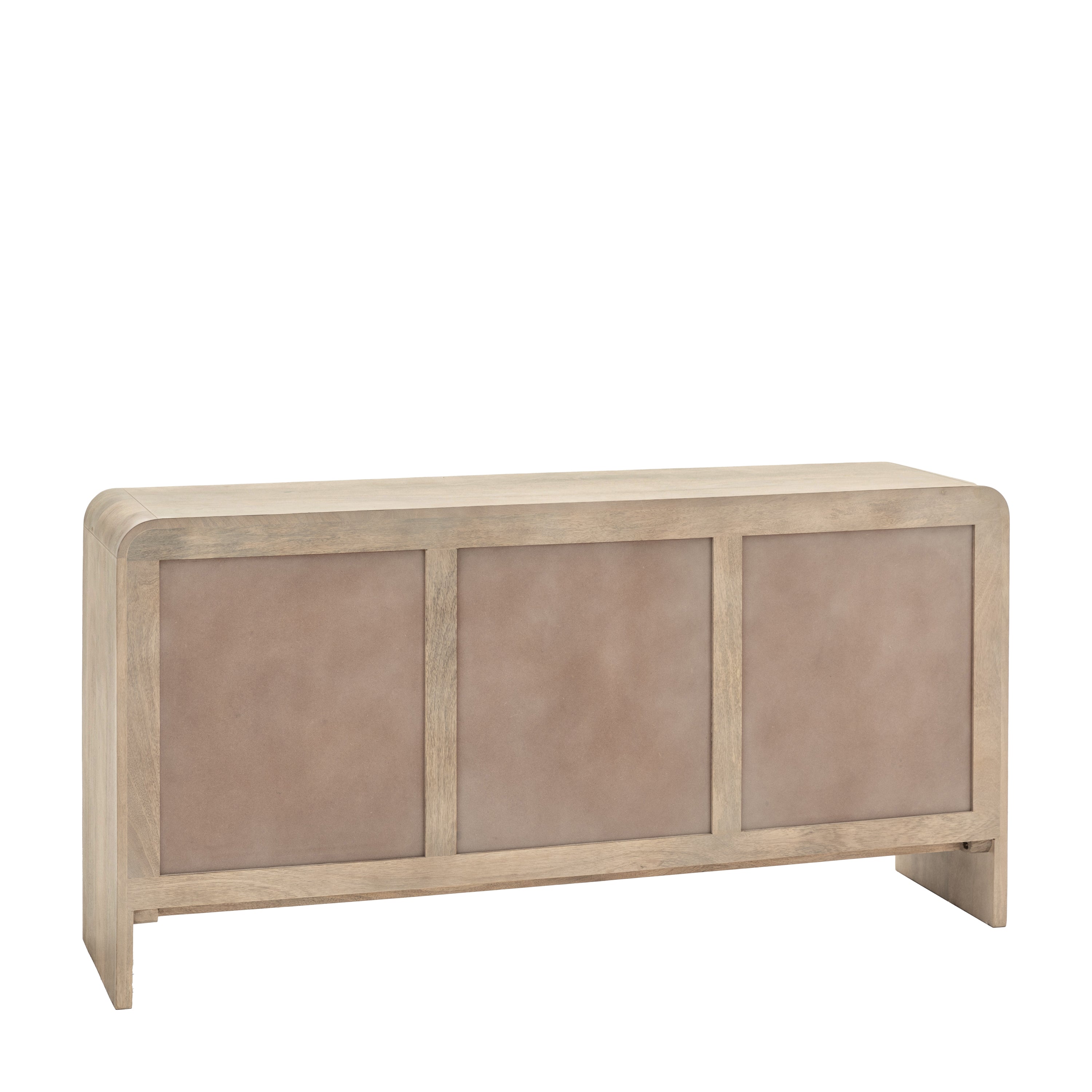 Antrury Natural Mango Wood Curved Sideboard